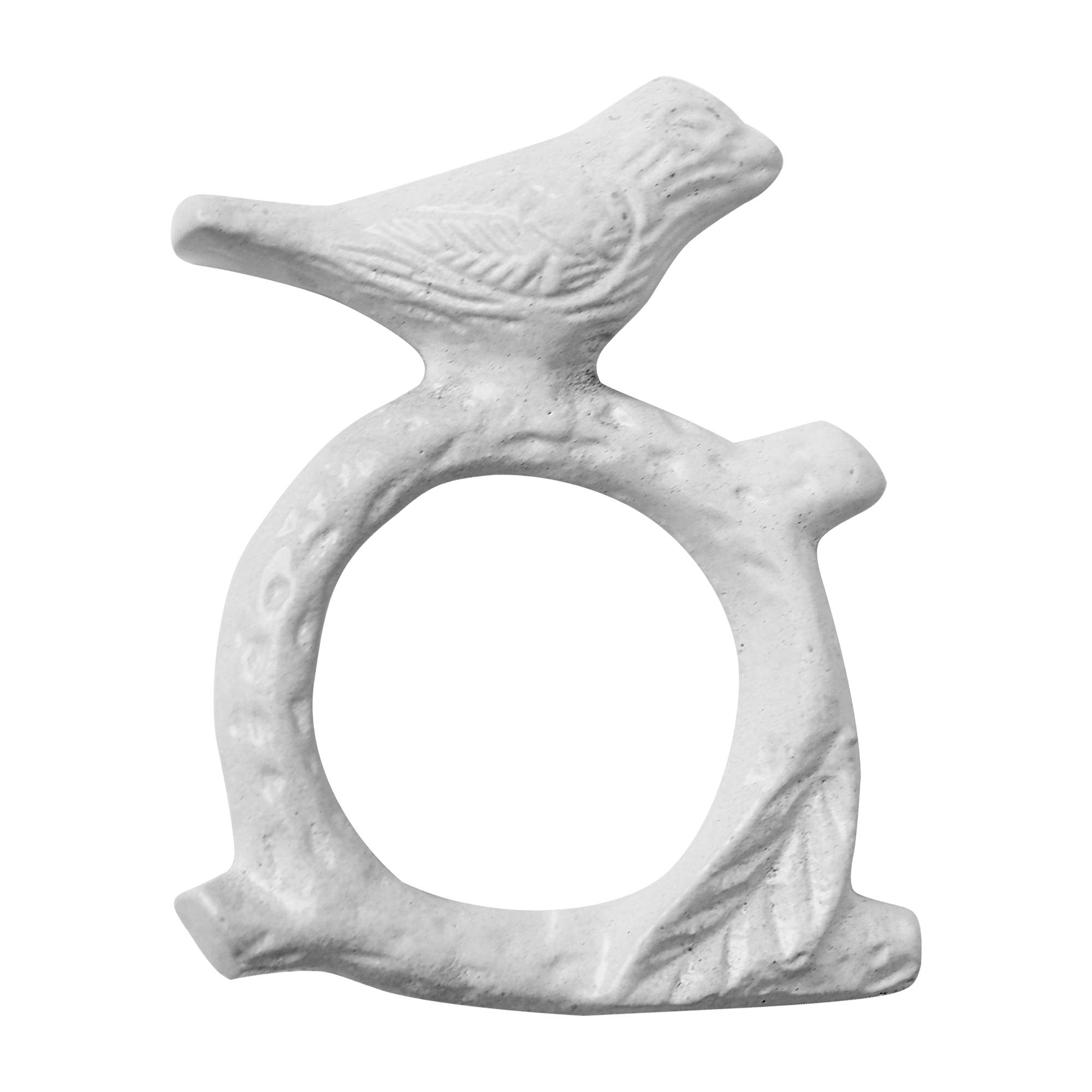 Itos365 Handmade Aluminium Metal Napkin Rings Set Of 12 - Napkin Holder For Dinning Table Parties Everyday - Songbird Bird On Tr