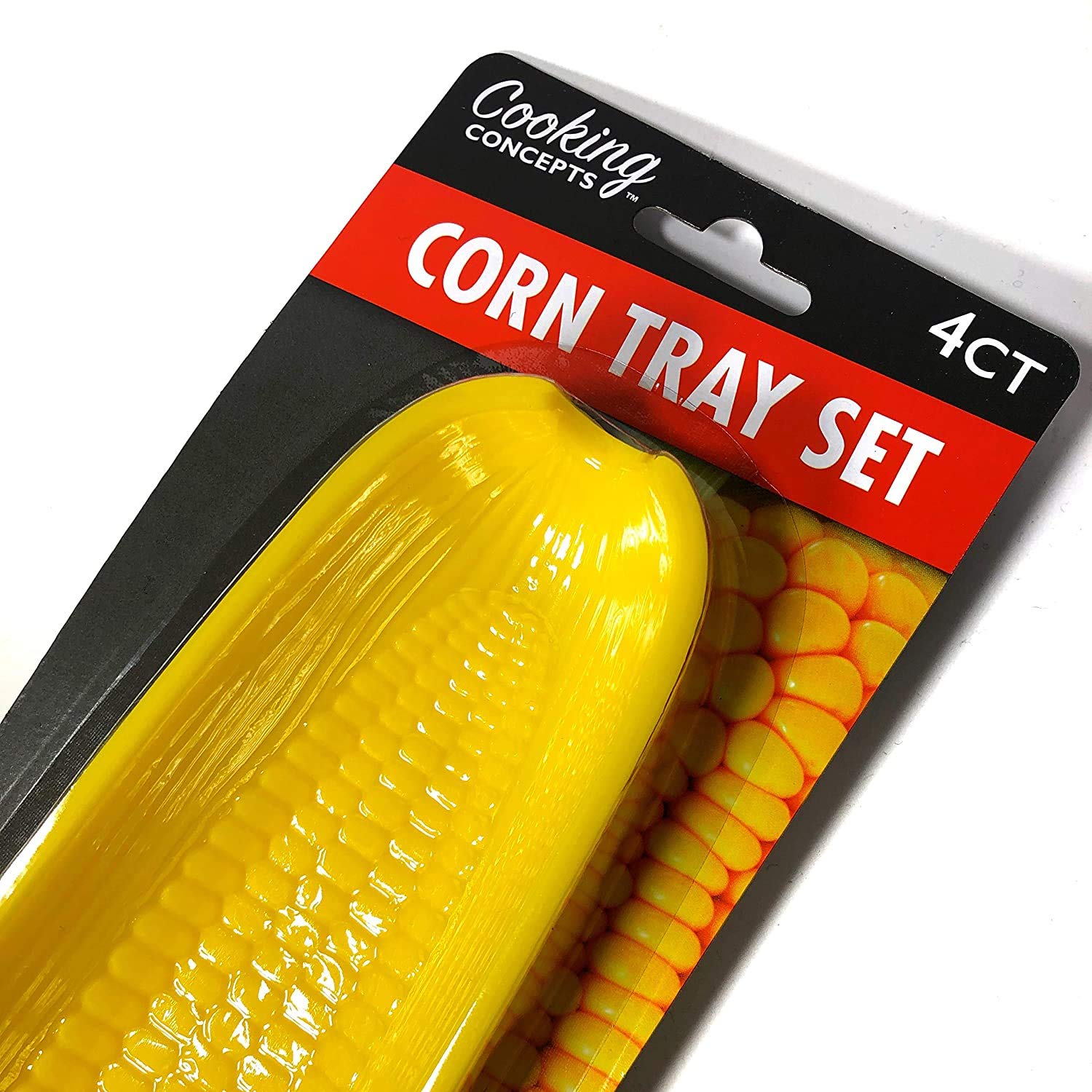 Corn On The Cob Tray Sets 9.5   L X 3   W X 1.3   H 4/Set