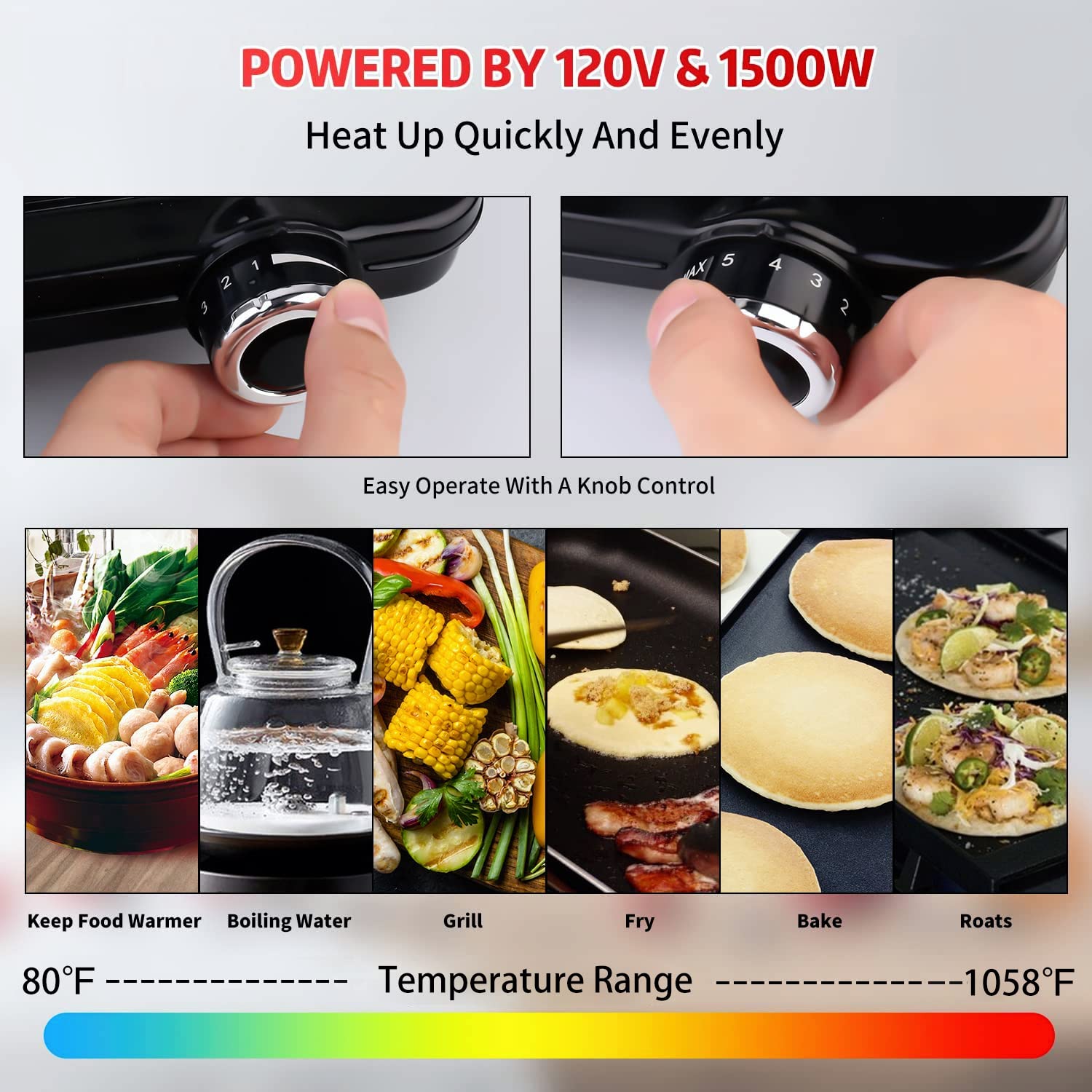 Vayepro Hot Plate, 1500W Portable Electric Stove, Single Electirc Cooktop,Portable Burner For Cooking, Cooktop For Dorm Office H