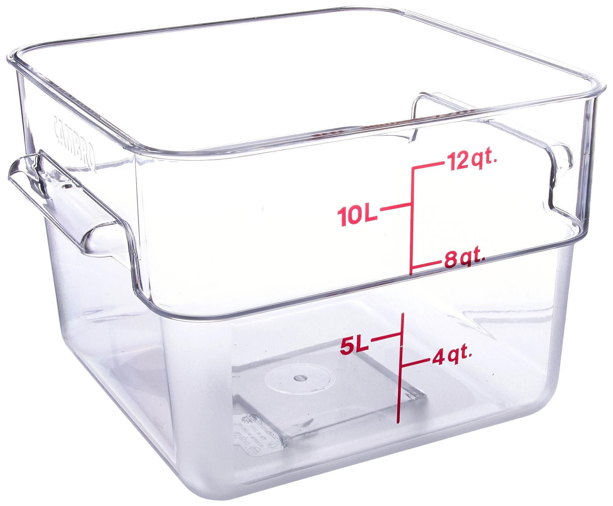 Cambro 12SFSCW135 Camwear Polycarbonate Square Food Storage container, 12 Quart