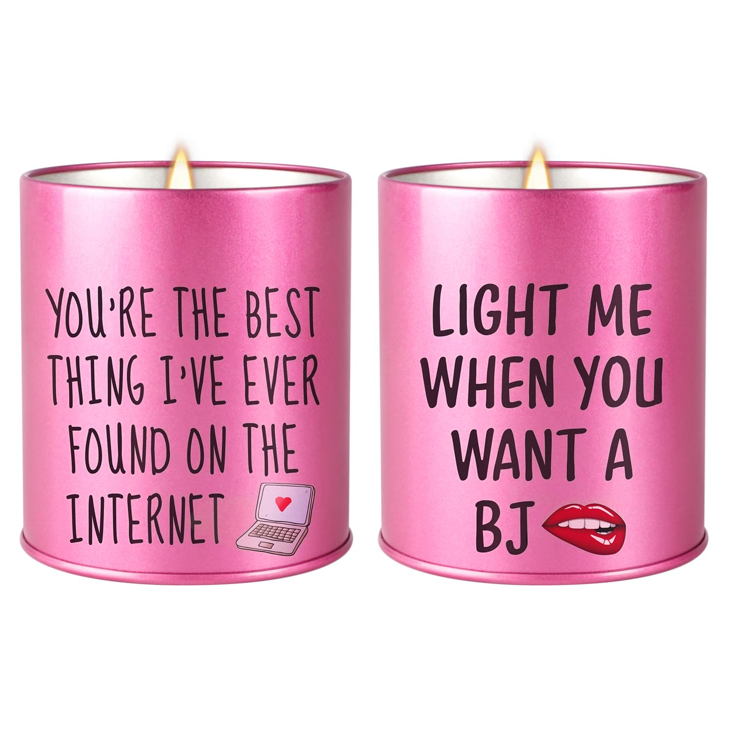 Scented Candle, 9oz Rose Scented Candles for Him, Her, Couple Valentines Day Gifts, 2 Pack