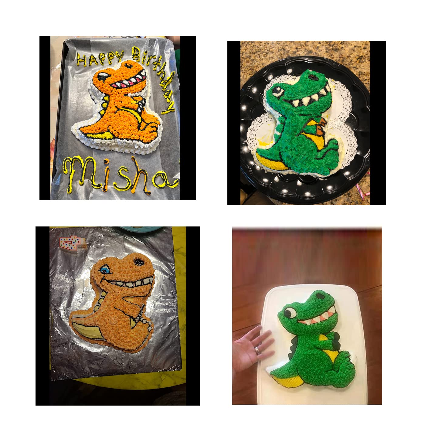 Dinosaur Shape Cake Pan, 3D Birthday Cake Pan, Aluminum Alloy Cake Molds Nonstick Baking Tools