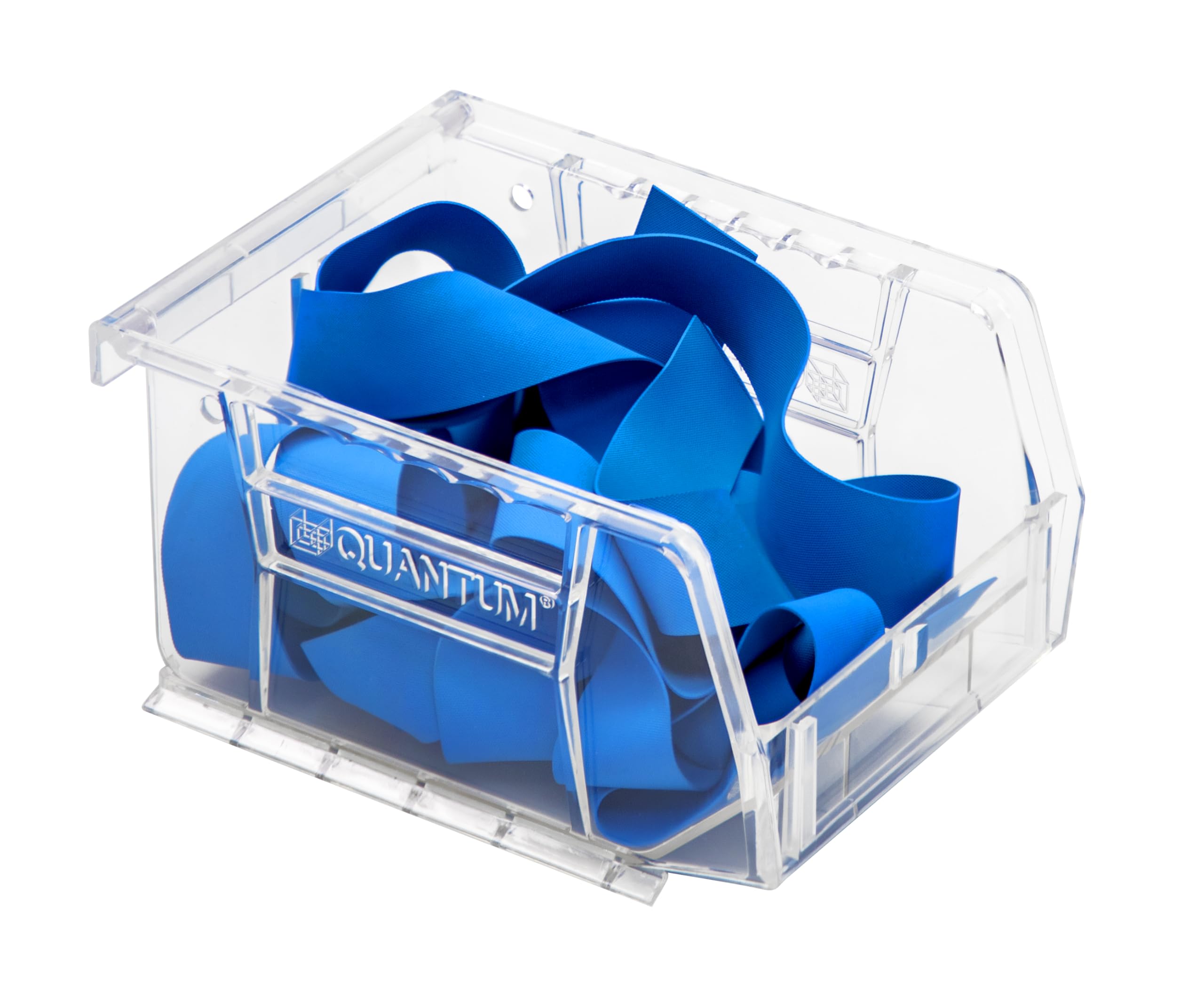 Hudson Exchange 5-1/2'' X 4'' X 3'' Plastic Stackable Storage Bin And Hanging Container (Crystal Clear)