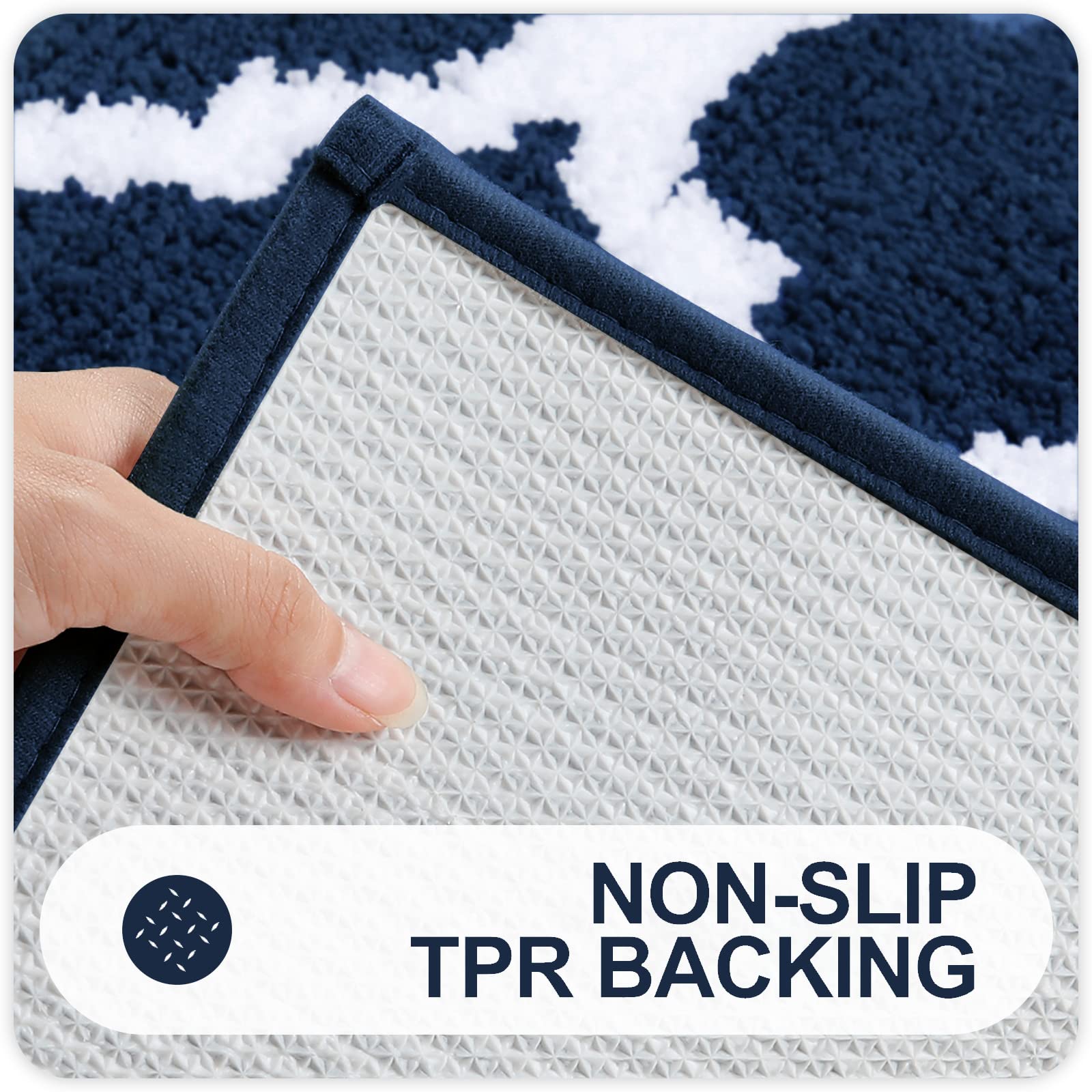 Olanly Bathroom Rugs 71X24, Soft And Absorbent Microfiber Bath Rugs, Non-Slip Shaggy Shower Carpet, Machine Wash Dry, Bath Mats