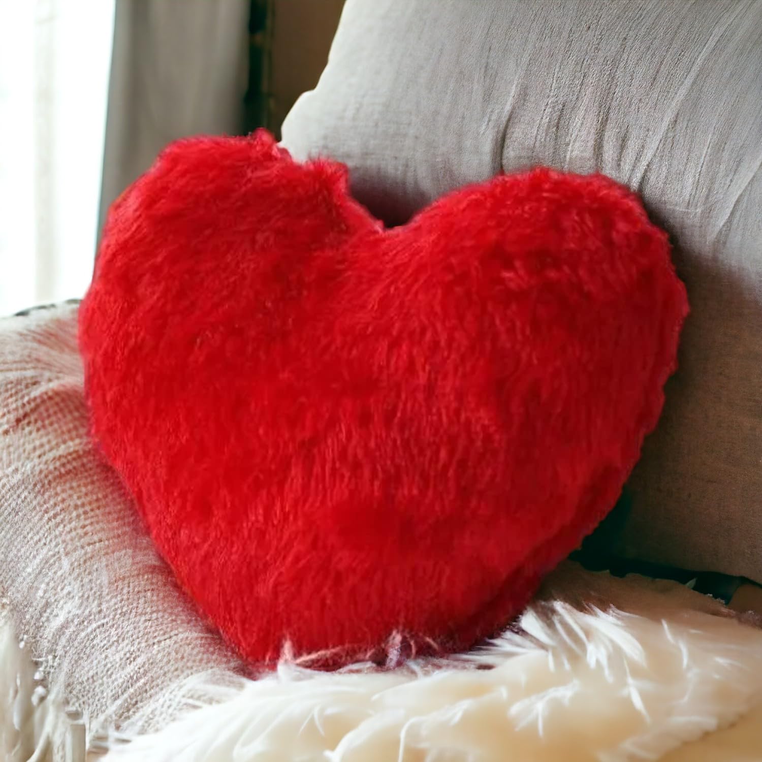 Ascension Heart Shape Cushion Pillow Valentine Gift For Girlfriend Boyfriend Couples Husband And Wife ValentineS Day Love Pillo