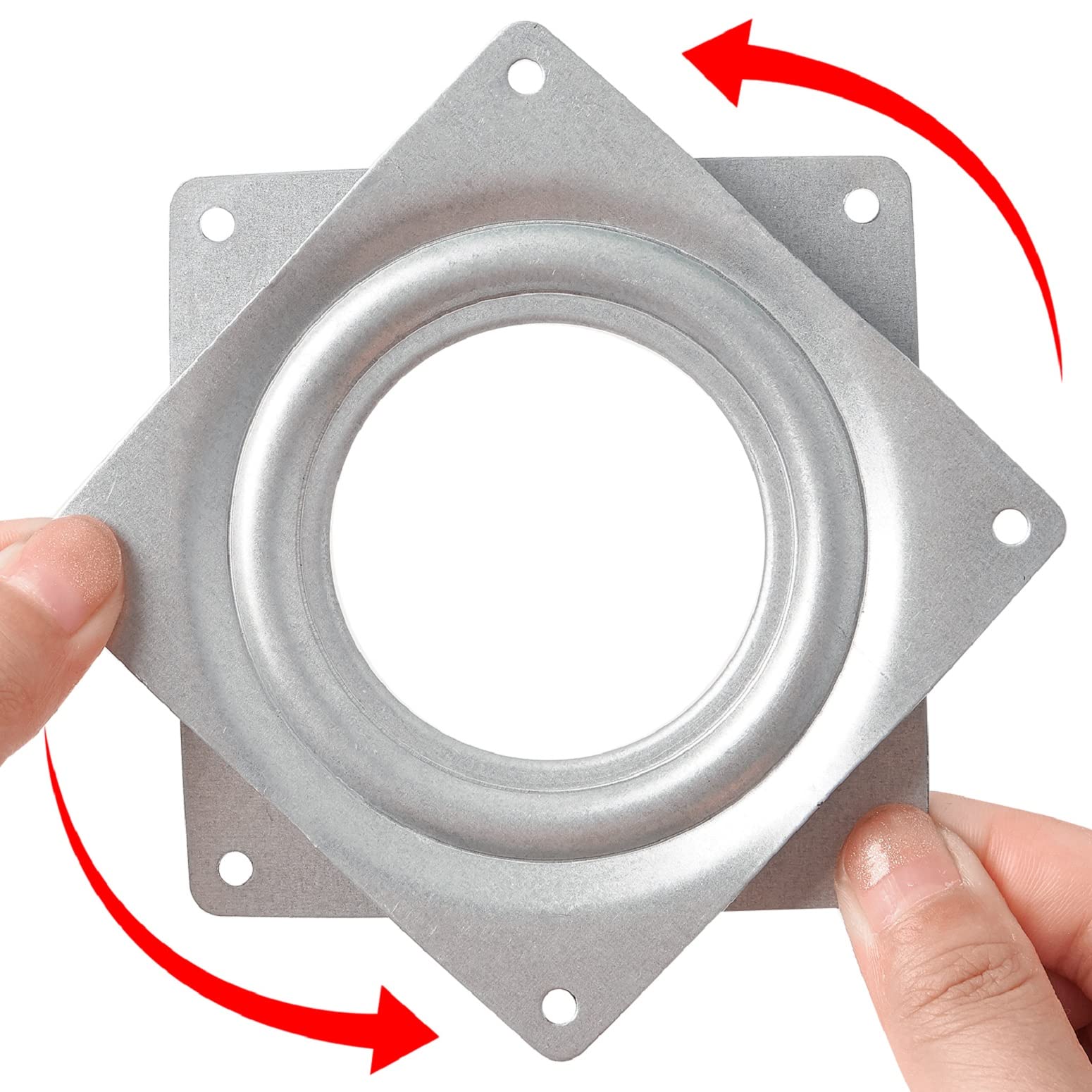 2 Pack 4'' Lazy Susan Turntable 300 Lbs Pounds Steel Ball Bearing Rotating Tray Strong Sturdy Table Cabinet Low Profile