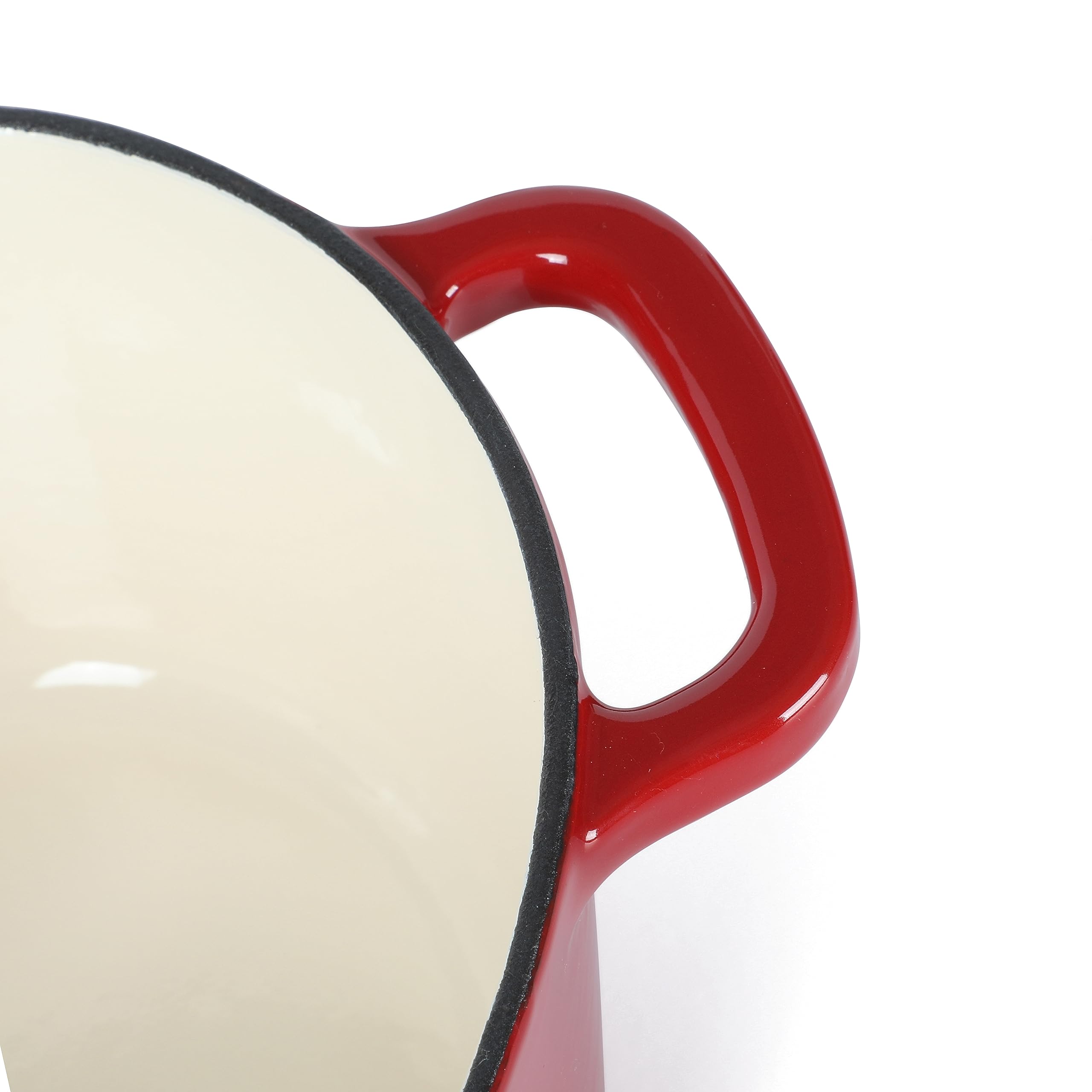 Martha Stewart Heart Shaped Enamel Cast Iron 2-Quart Dutch Oven - Red