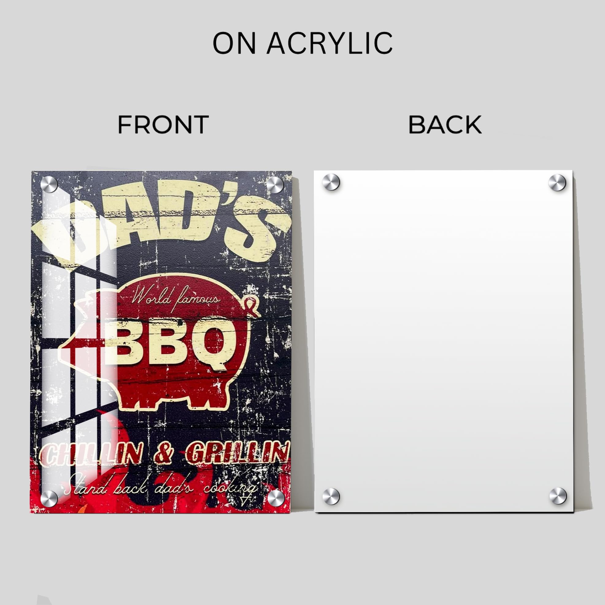 Chalk My Theme DADS BBQ Rustic Sign Board Wall Art Home Decor, Living Room, Bedroom, Cafe, Room Painting For Wall Decoration -15