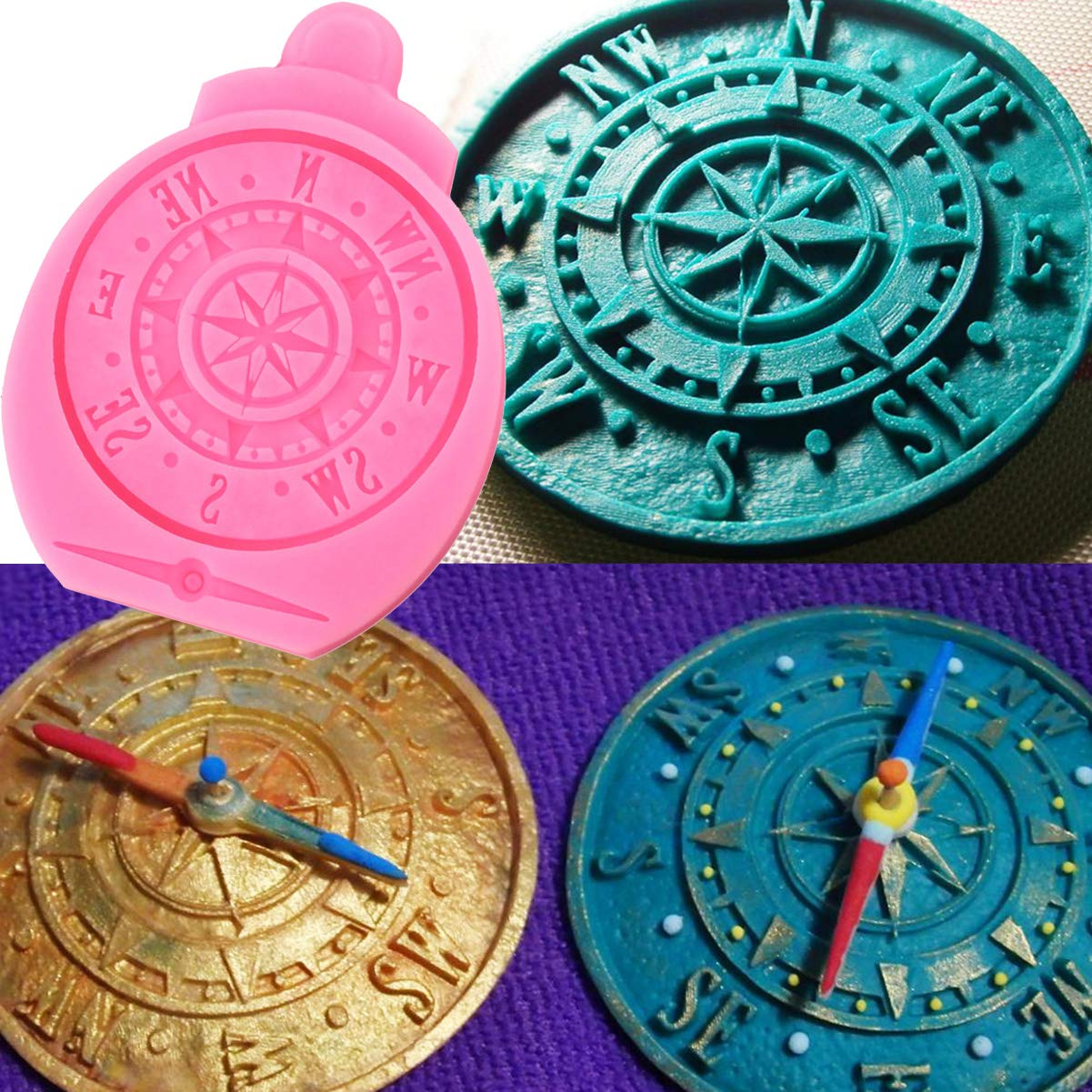 Steampunk Fondant Molds, Silicone Gears Teeth Moulds For Steampunk Travel Themed Cake Decoration, Chocolate Candy Sugarcraft Cup