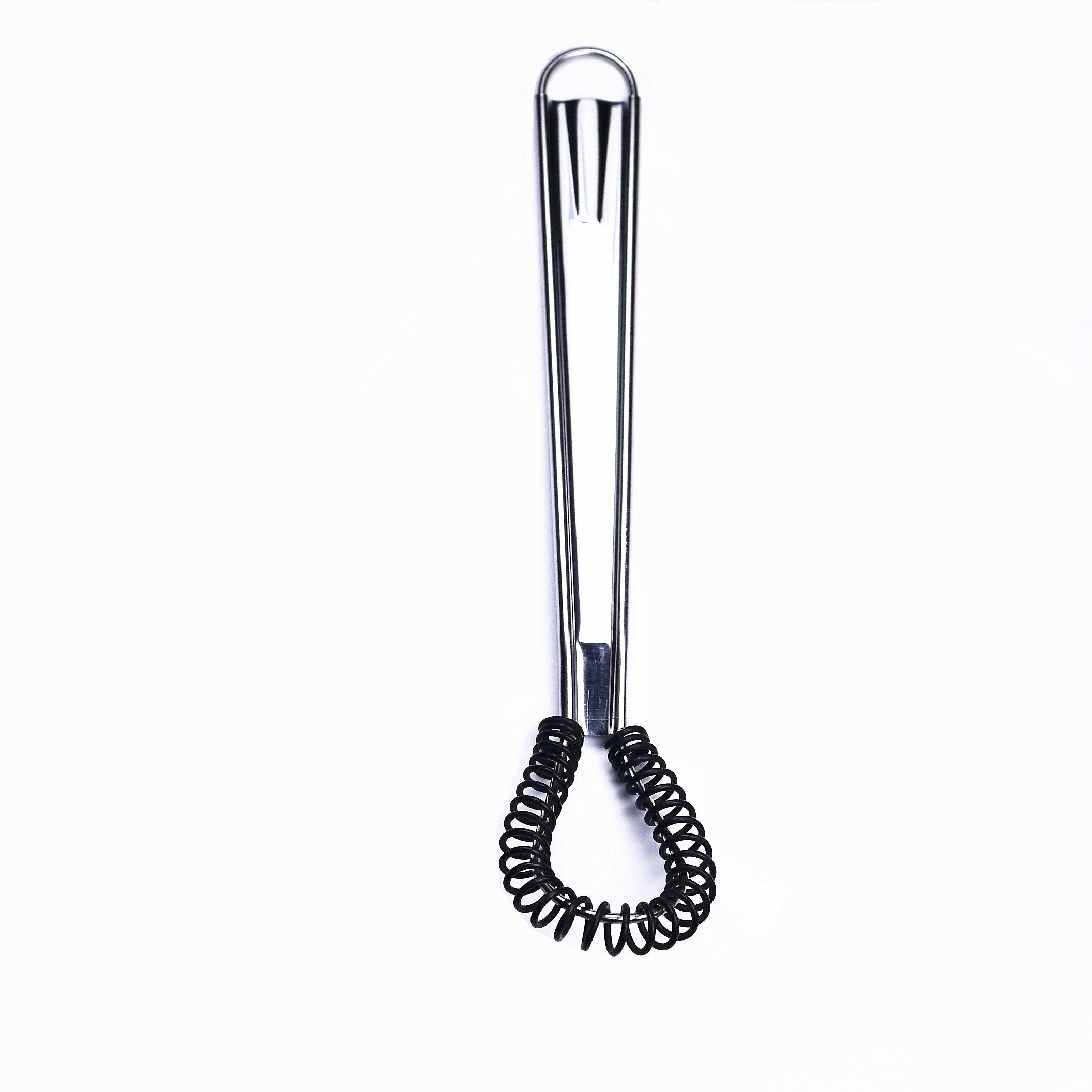 Stainless Steel Mini Spring Egg Beater Silicone Whisk Magic Hand Held Sauce Stirrer Blender Milk Frother Foamer Coffee Mixer (Si