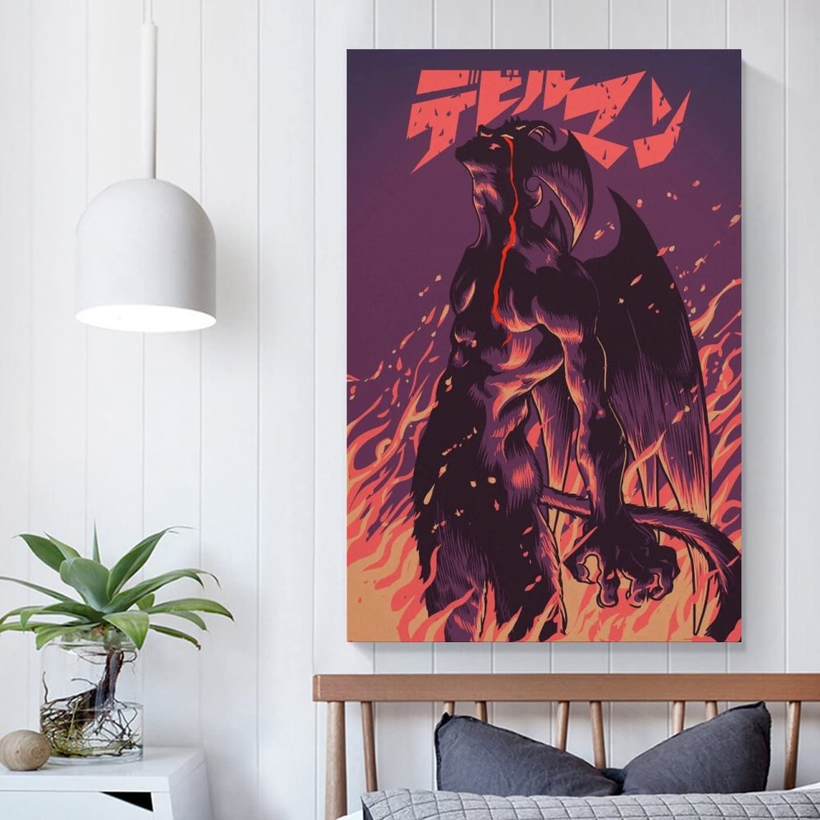Sipman Devilman Crybaby Canvas Print Home Decorations Posters For Room Aesthetic Wall Art Poster Unframe 12X18Inch(30X45Cm)