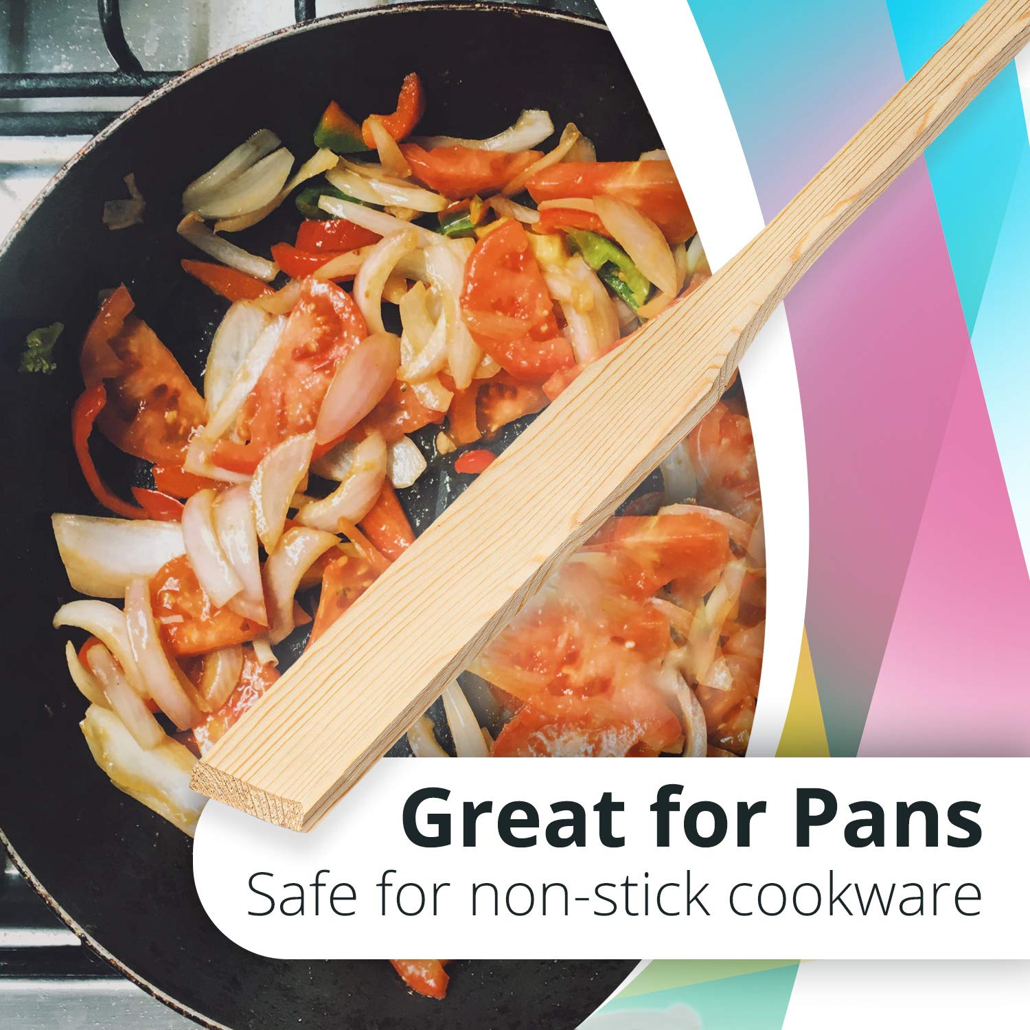 Champs Artisanal Handmade 36'' Long Wooden Spatula- Heavy Duty Extra Long Handled Utensils - Cajun Cooking Stock Pot Spoon For S