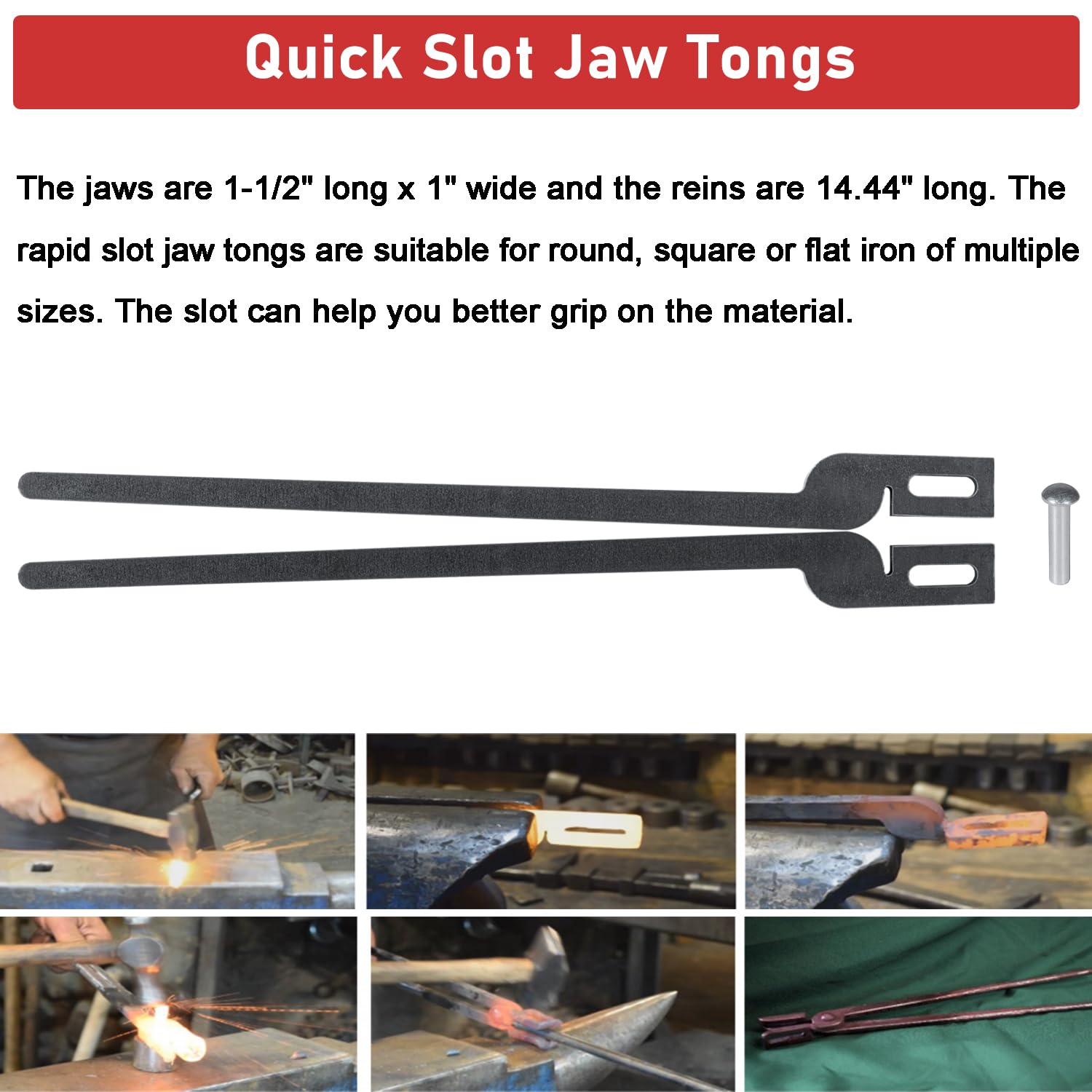 5 Pairs Diy Rapid Tongs Bundle Set Five Types Of Blacksmith Tongs Forging Tongs Comes With Rivet For Beginner Further Smithing