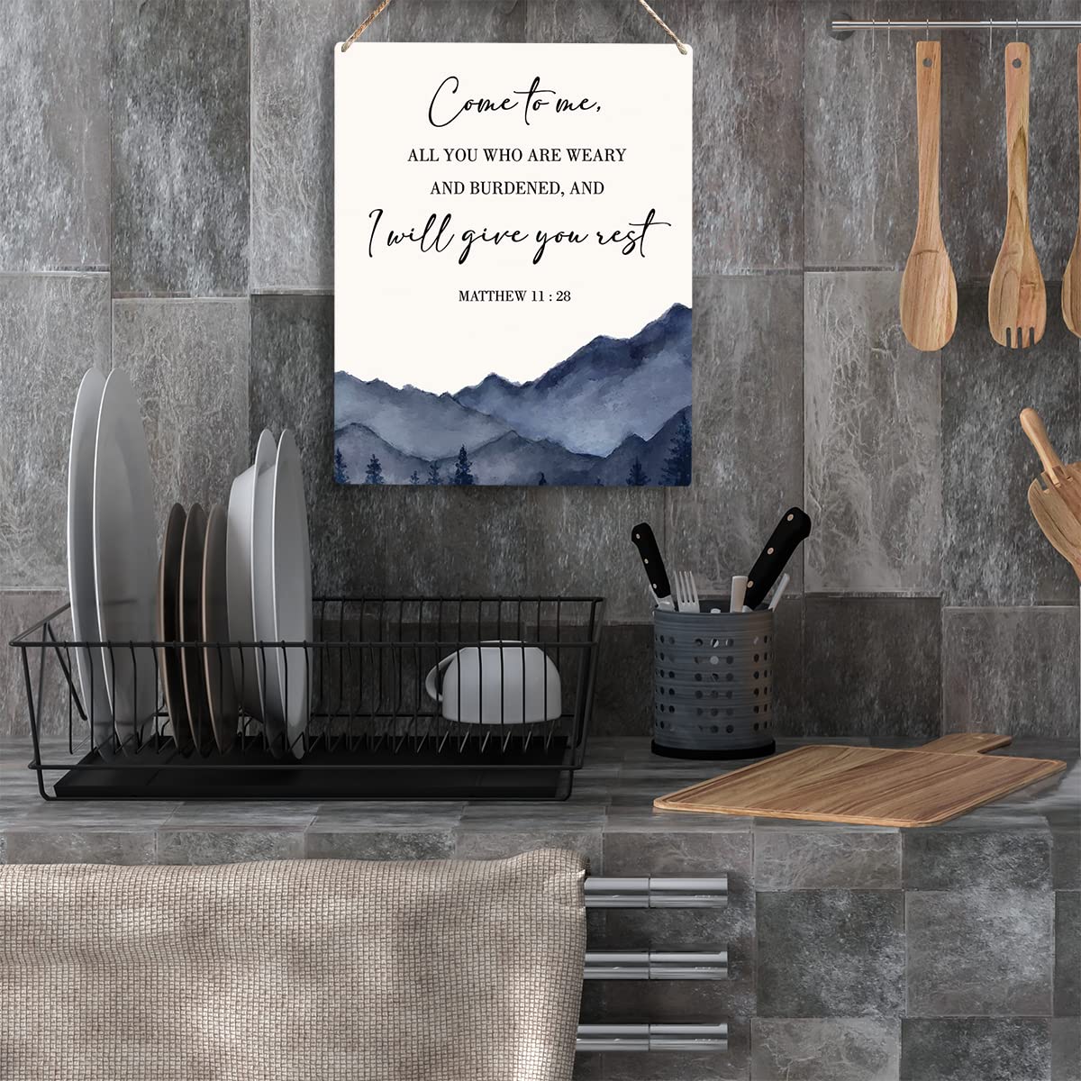 Christian Wall Decor Come To Me All You Who Are Weary Matthew 11:28 Inspirational Religious Gifts Nursery Decor Christian Bible