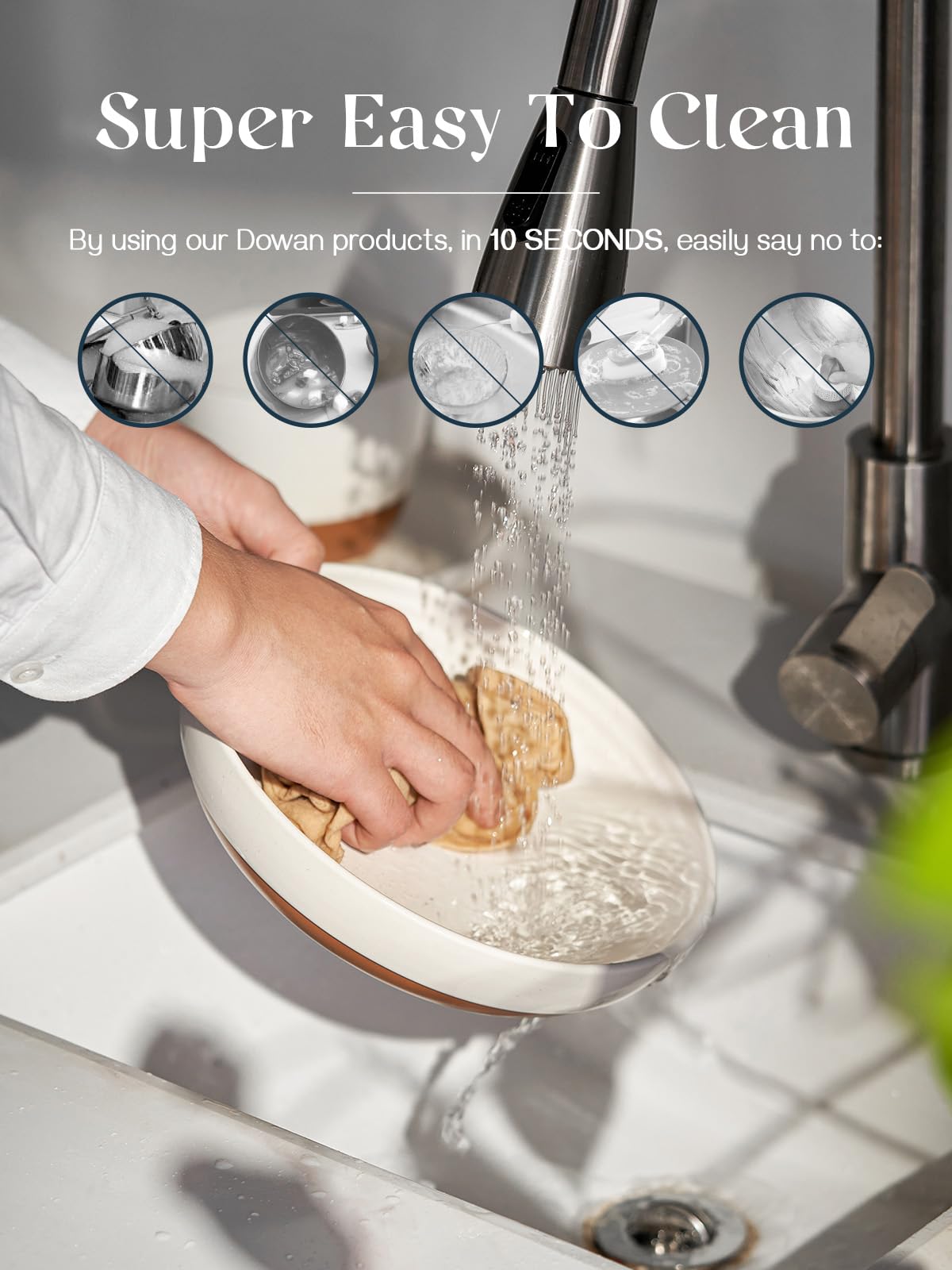 Dowan 8.5'' Pasta Bowls, 30 Oz Large Salad Bowls Alabaster White Serving Bowls For Dinner Wide And Shallow Bowls Set Of 4 Dishwa