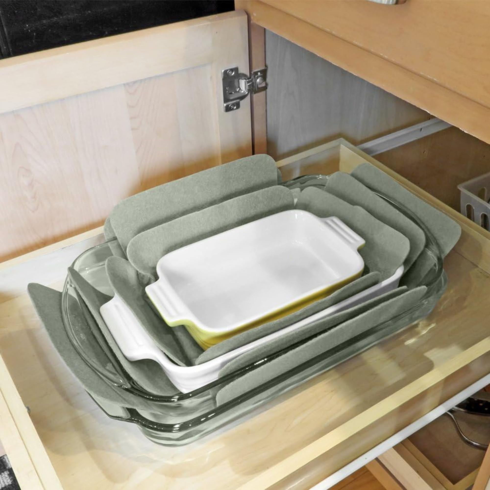 6 Pack - Evelots Bakeware Pan/Dish Scratch Protector-Large Sizes-Thick Felt