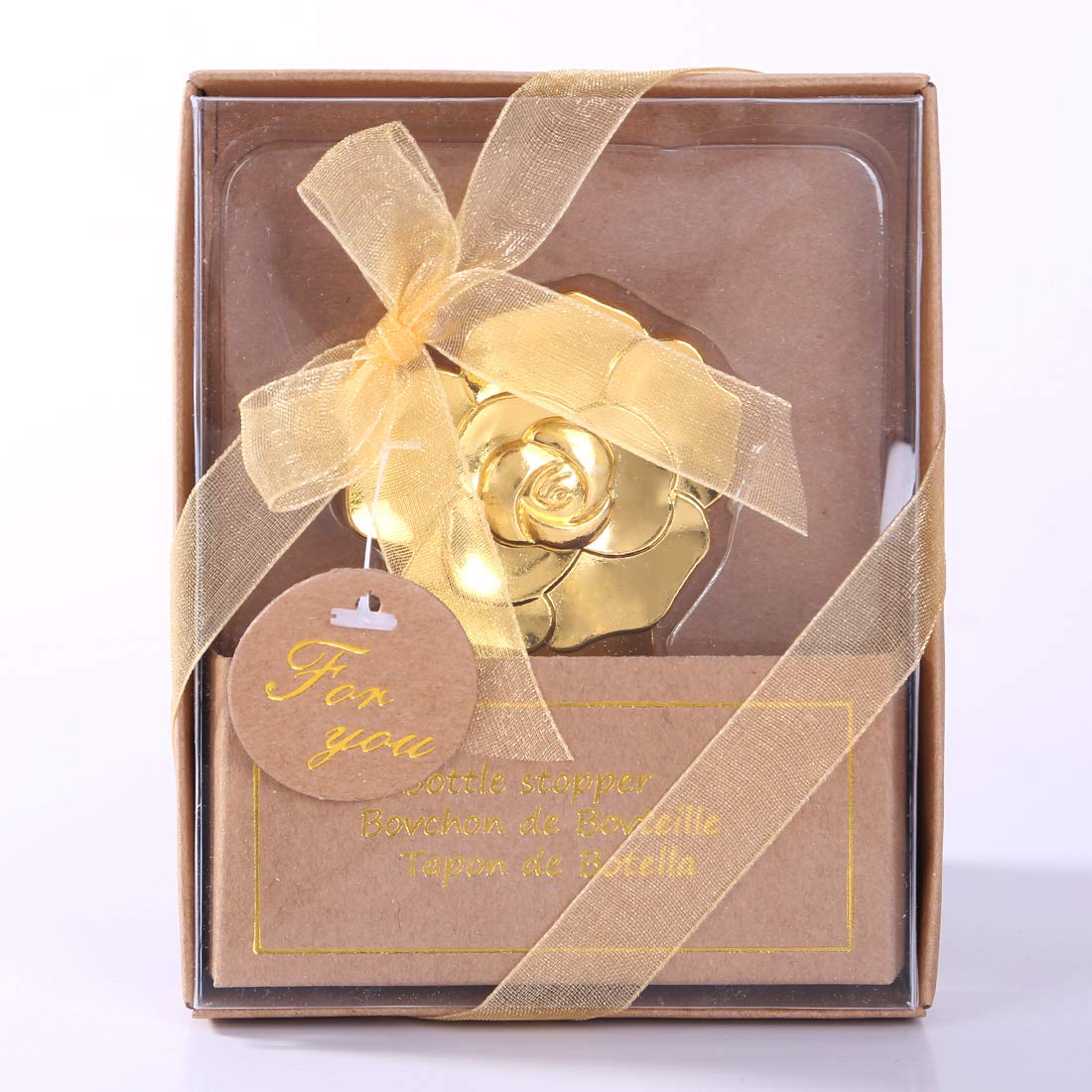 12 Pcs Gold Rose Love Bottle Opener Wedding Favors Gifts With Exquisite Packaging Box Wedding Gifts For Guests Engagement Annive