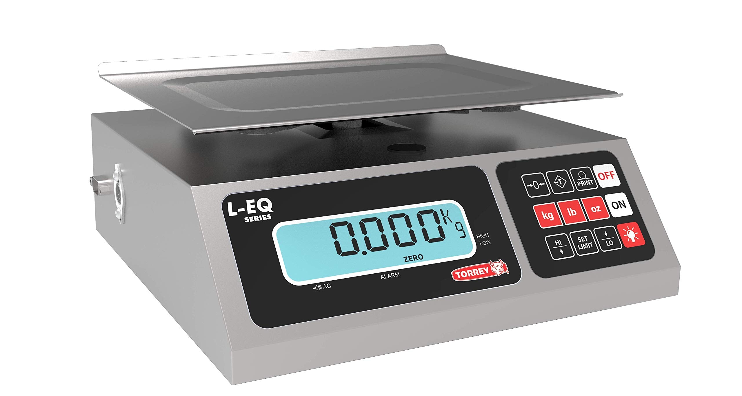 Torrey Leq 10/20 High Precision Digital Portion Control Scale, Stainless Steel Construction, 10 Kg/20 Lb. Capacity