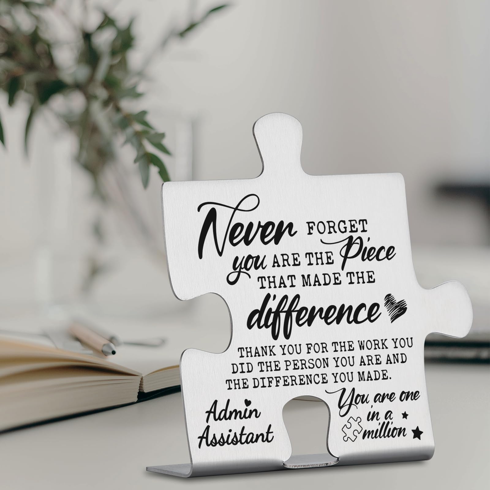 Admin Assistant Gifts, Thank You Appreciation Gifts for Administrative Assistant Week Birthday Christmas Office Desk Decor Puzzl