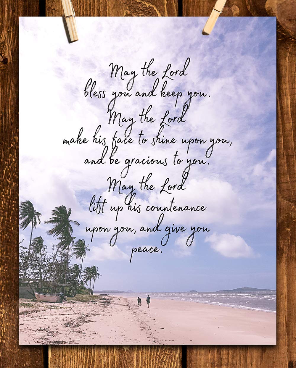 Book Of Numbers Bible Wall Decor, Book Bible Christian Quote Decor, Bible Verse Wall Print, Bible Quote 11 X 14 Wall Print, Insp