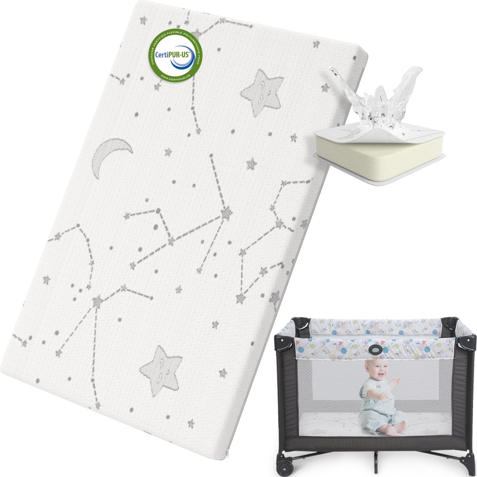 Yening Cotton Mattress - Handmade Ogranic Cotton Floor Mattress | Mattress Single Bed 2.5X6 | Gadda Play Mattresses (Cotton Matt