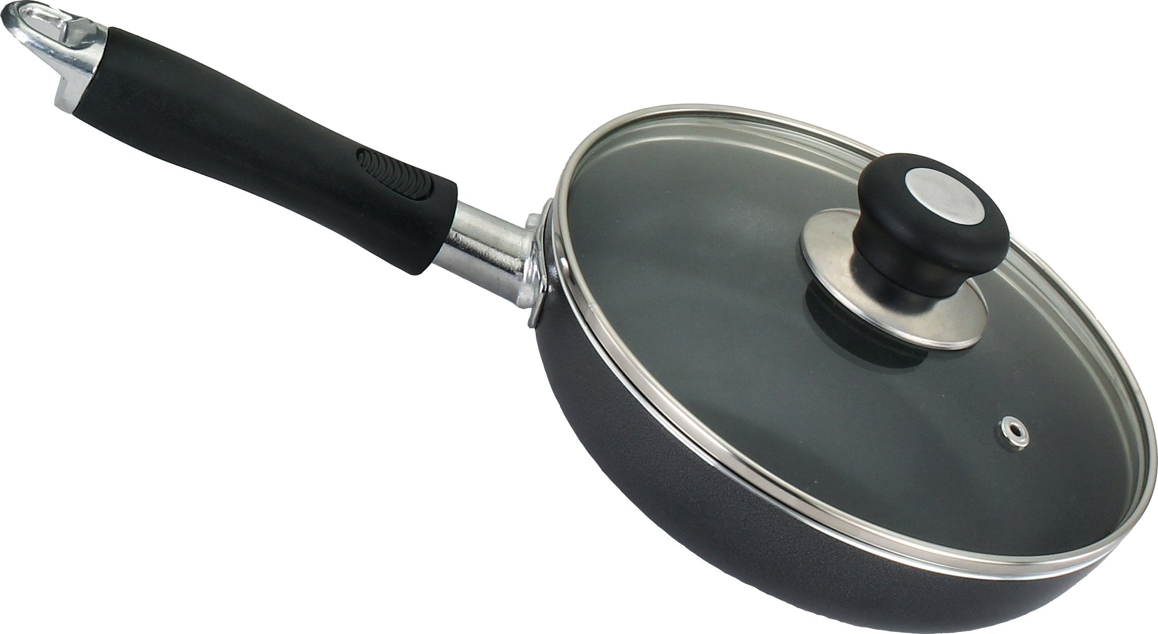 Kitchen Sense Heavy Duty NonStick Fry Pan with Glass Lid