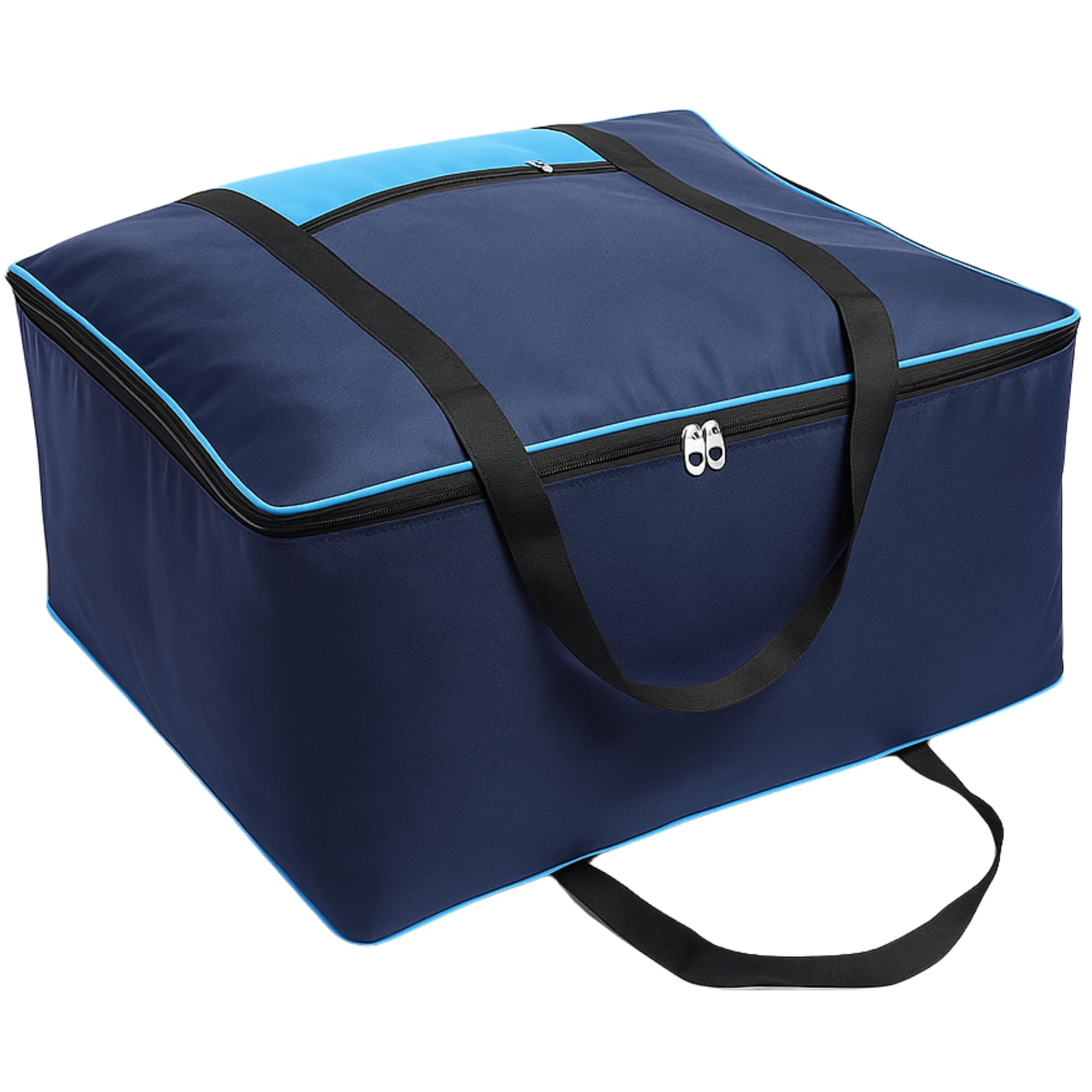 Srajanaa Underbed Storage Bags For Clothes, Pack Of 6, 70L Large Clothes Storage Box With Zipper & Handles, Foldable Wardrobe Or