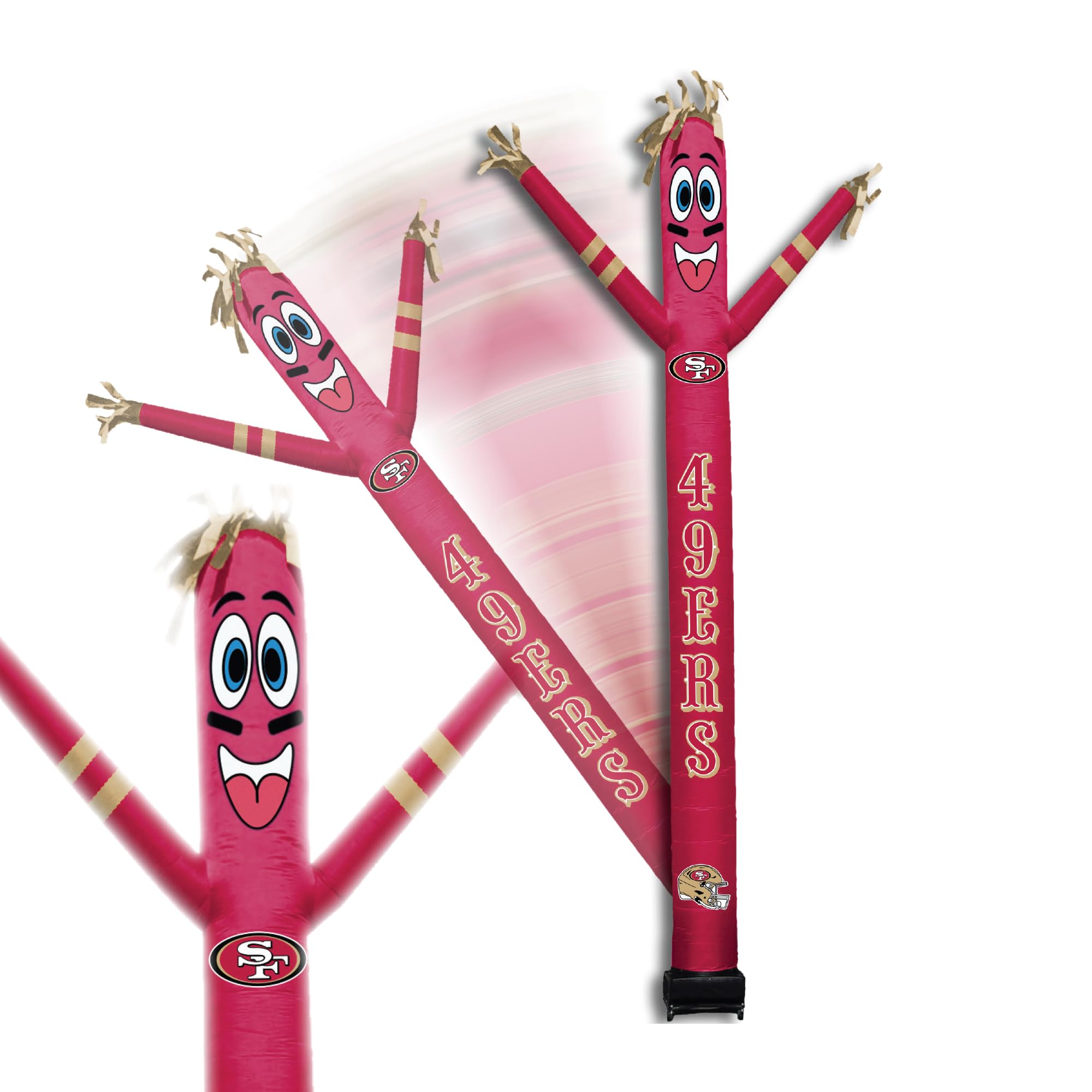 Sporticulture Football Houston Texans Wacky Waving Inflatable Tube Guy with LED Lights & Built-in Blower - 6 x 36 x 96 NFL Infla