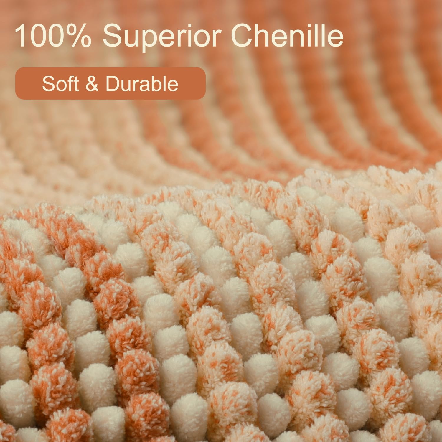 Bsicpro Large Bathroom Rugs, Bath Mat Rug For Bathroom Non Slip 20 X 47 Inches Water Absorbent Chenille Bathroom Floor Mats Mach