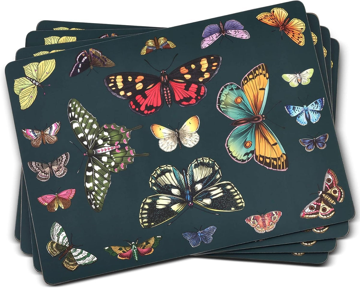 Pimpernel Botanic Garden Harmony Placemats, Set Of 4 (15.7'' X 11.7'') - Stain & Heat Resistant - Durable Cork Backed Table Mats