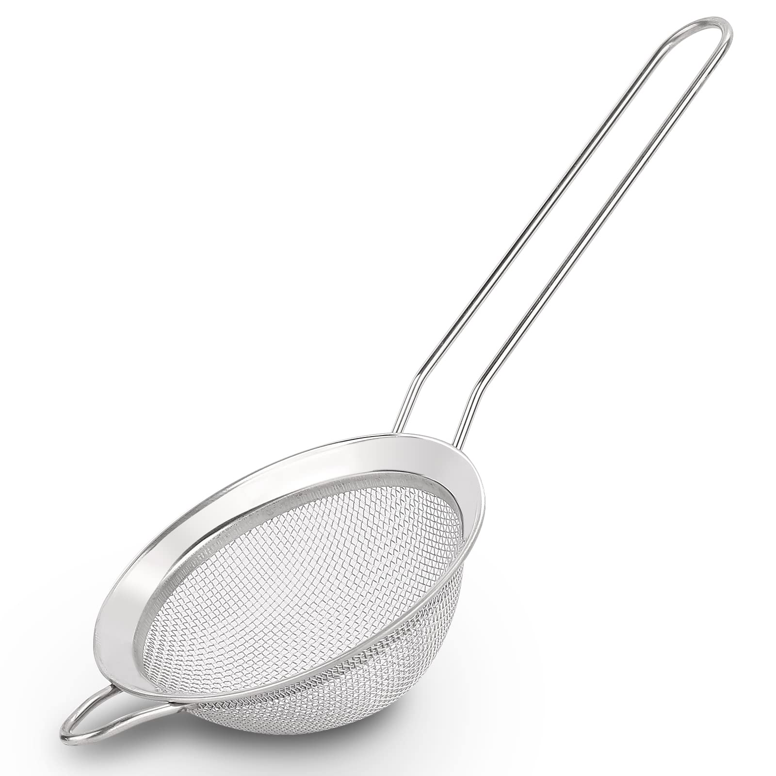 D Fine Mesh Strainer, Stainless Steel Sieve Sifter With Handle, Small Metal Strainer For Loose Tea, Juice, Drink, Herbs, Mini Si