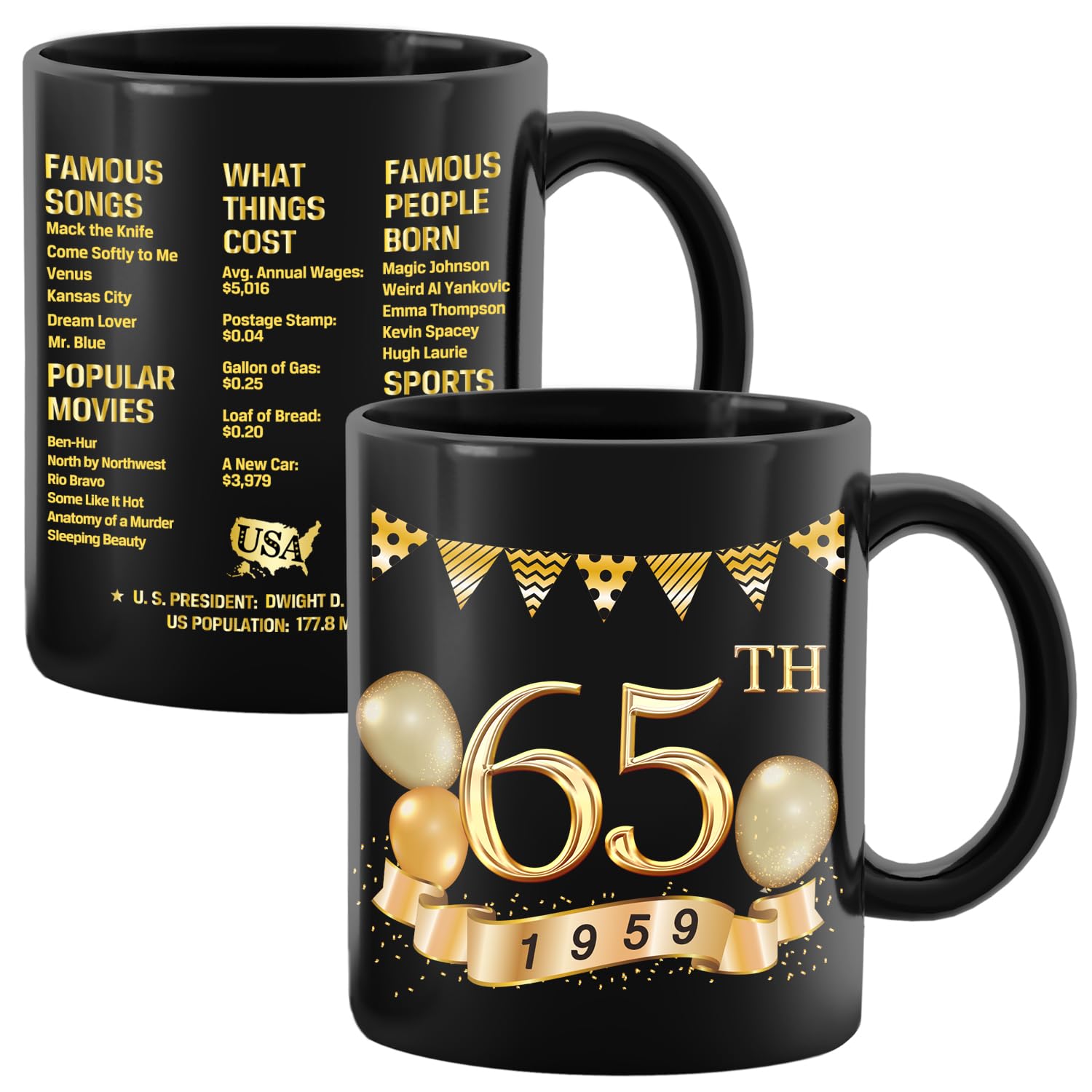 65Th Birthday Gifts For Men Women, Gift For 65 Years Old, 1959 Birthday Gifts, Gift Ideas For 65 Year Old Men Woman, Birthday Gi