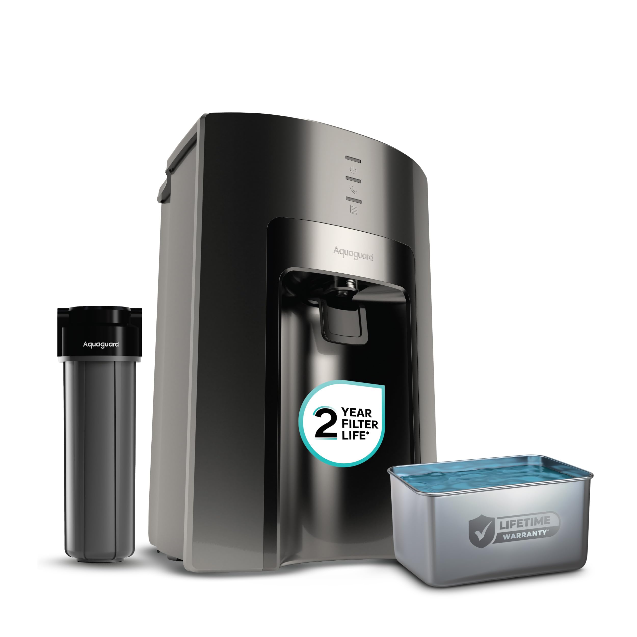 Aquaguard Delight Aquasaver Ro+Uv+Uf+Mc | Stainless Steel Tank| 2Year Filter Life |Mega Sediment Filter|2 Free Cleaning Service
