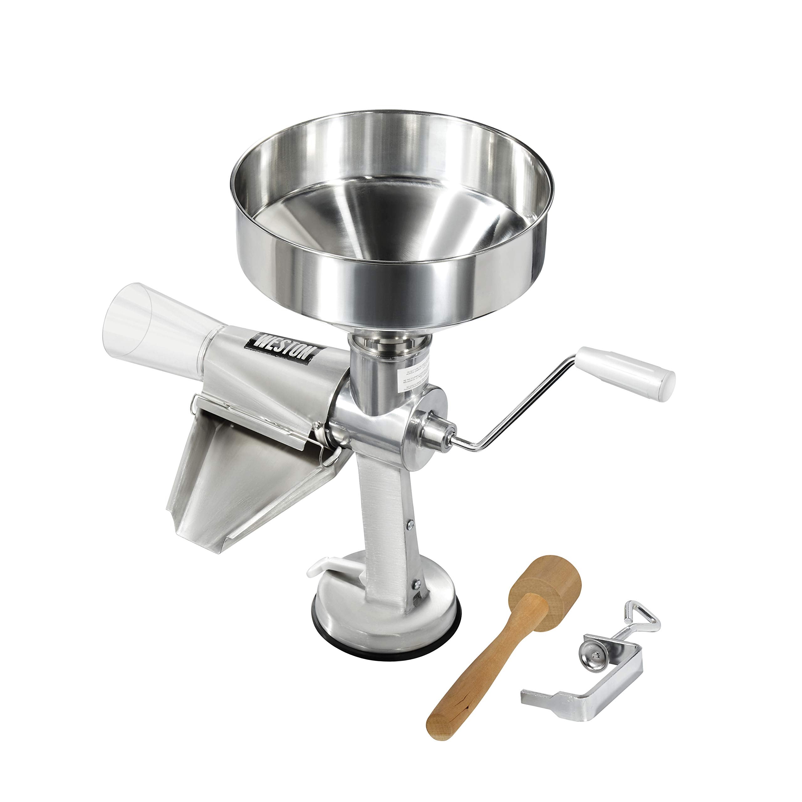 Weston Metal Tomato Strainer, 1 Gallon Hopper, Stainless Steel