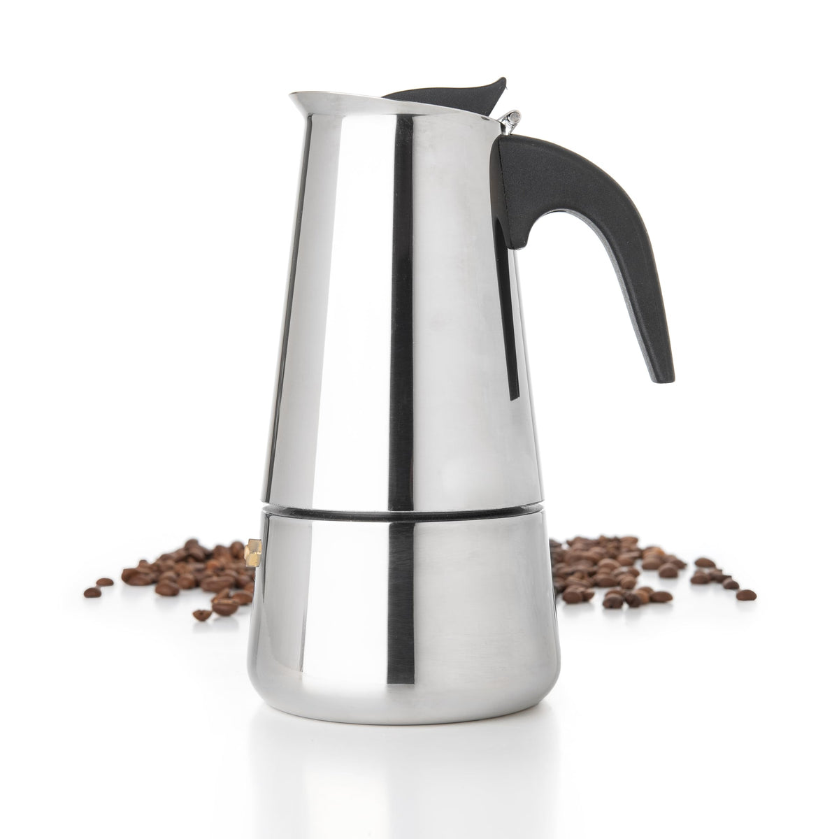 Mixpresso 6 Cup Greca Coffee Maker Stovetop Espresso Coffee Maker, Moka Coffee Pot With Coffee Percolator Design, Stainless Stee