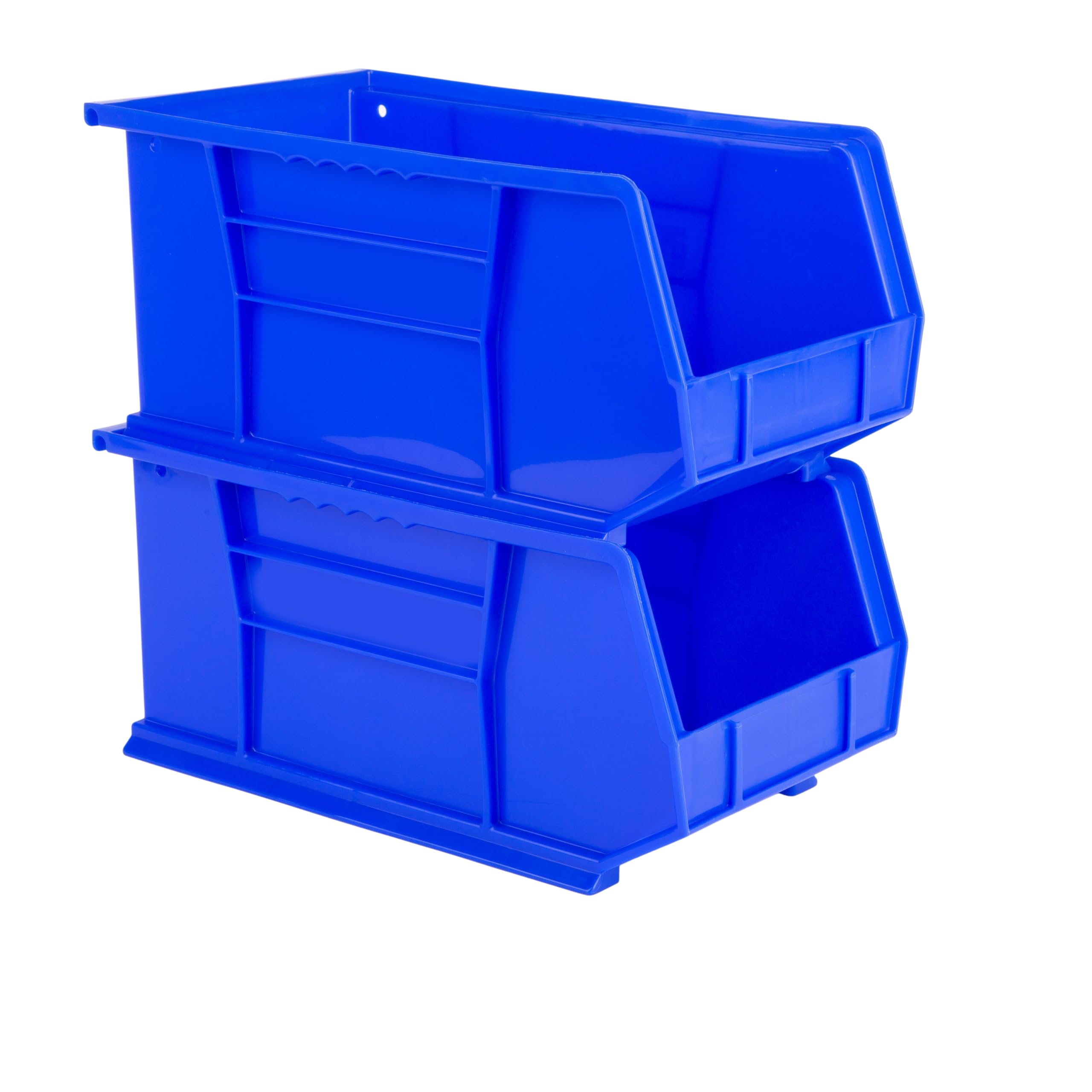 Hudson Exchange 15'' X 8'' X 7'' Plastic Stackable Storage Bin And Hanging Container, Blue