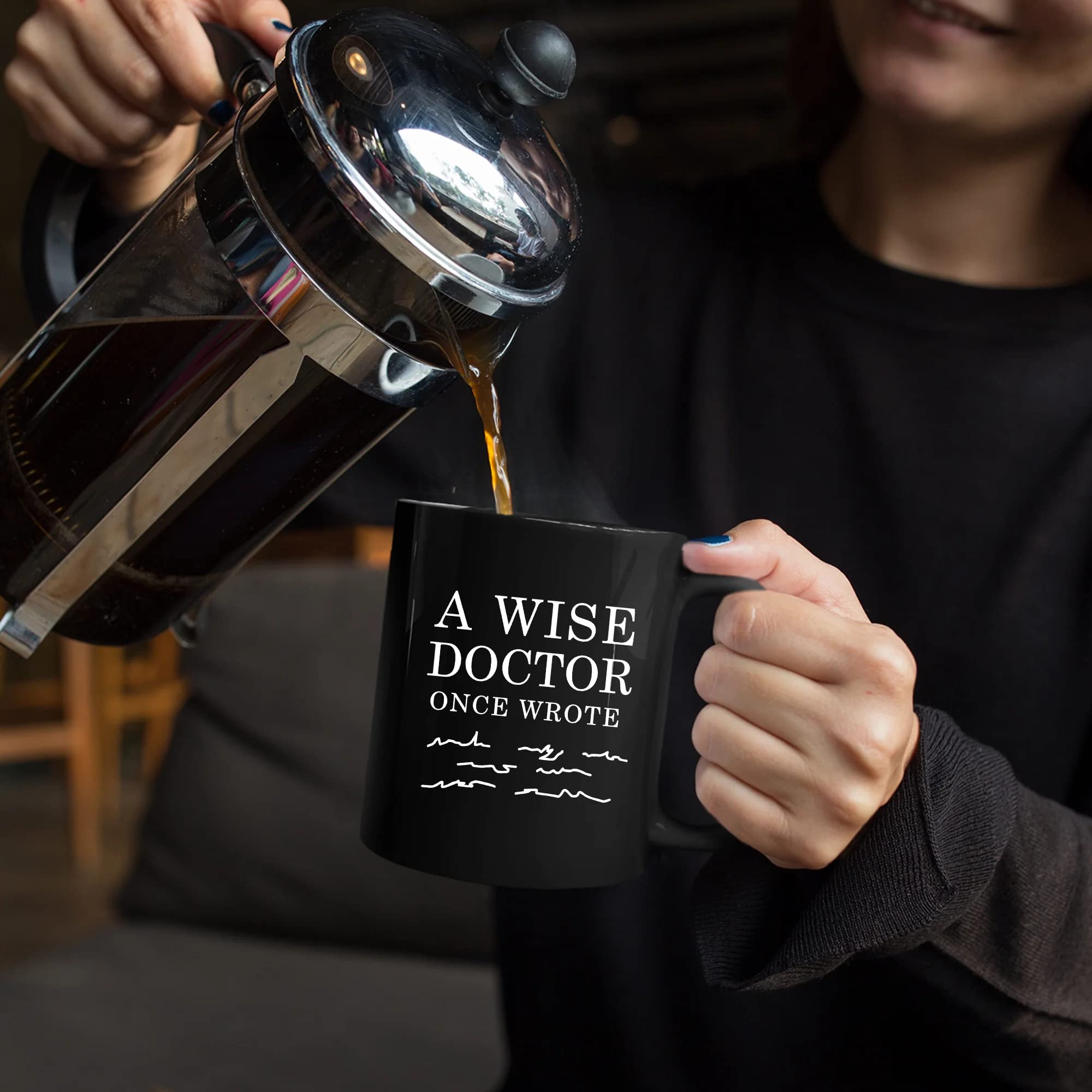 Panvola A Wise Doctor Once Wrote Dr Graduation Physician Surgeon Medical Student Graduate Md Practitioner Coffee Ceramic Mug Bla