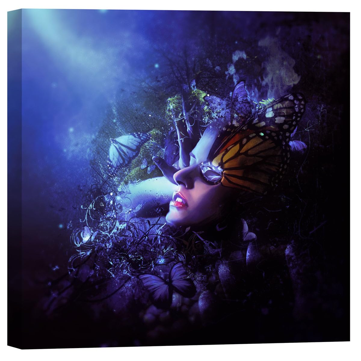 Cortesi Home 'Last Travel Of The Butterflies' By Mario Sanchez Nevado, Canvas Wall Art, 18''X18''