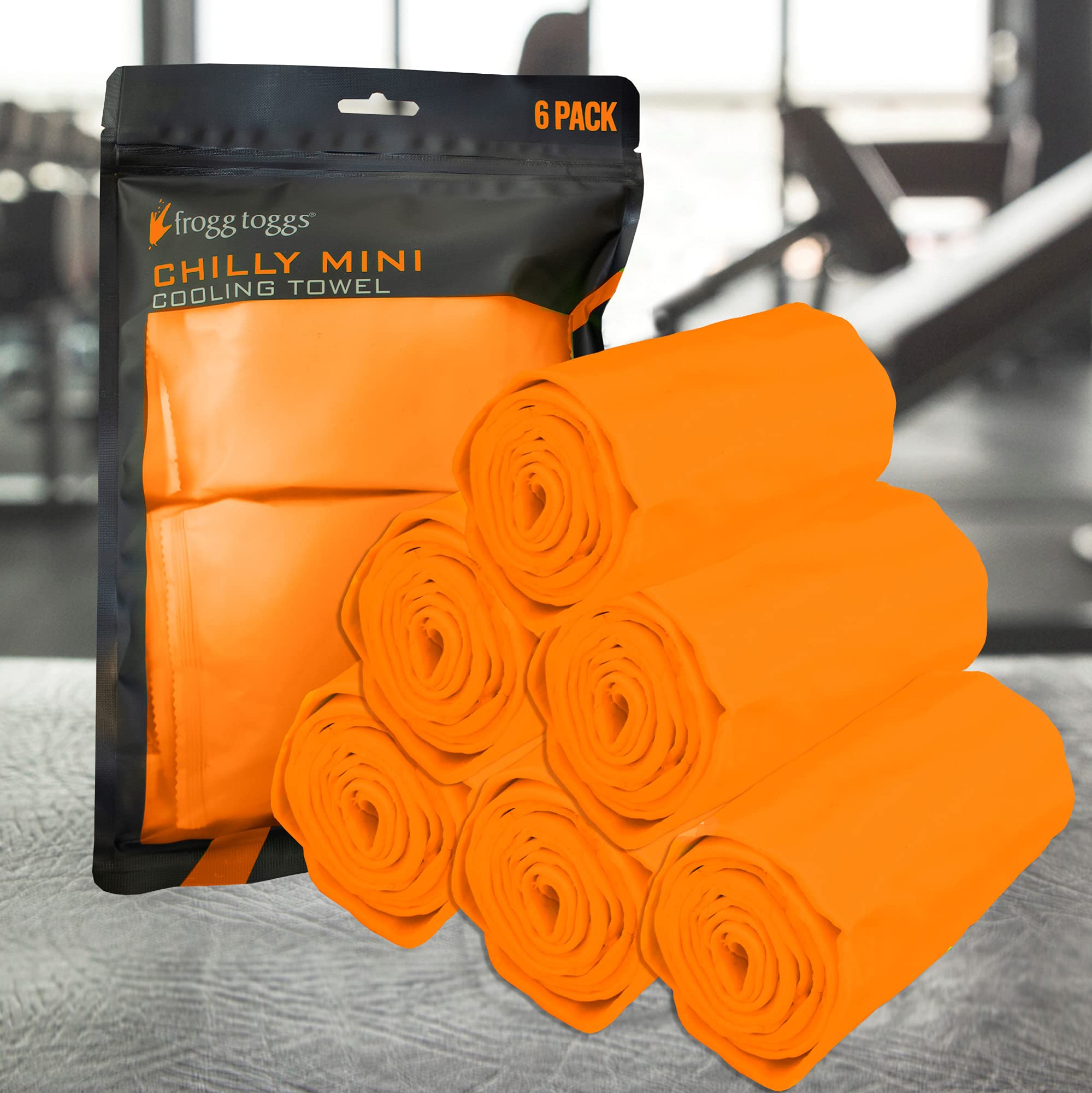 FROGG TOGGS Chilly Mini Cooling Neck Towel  6 count  29''x3''