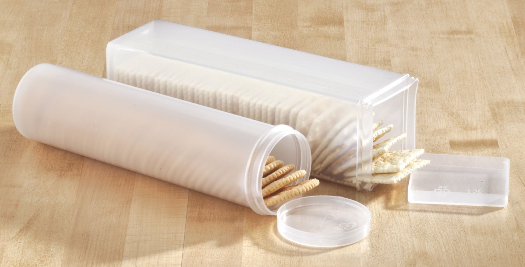 Miles Kimball Square And Round Cracker Keepers