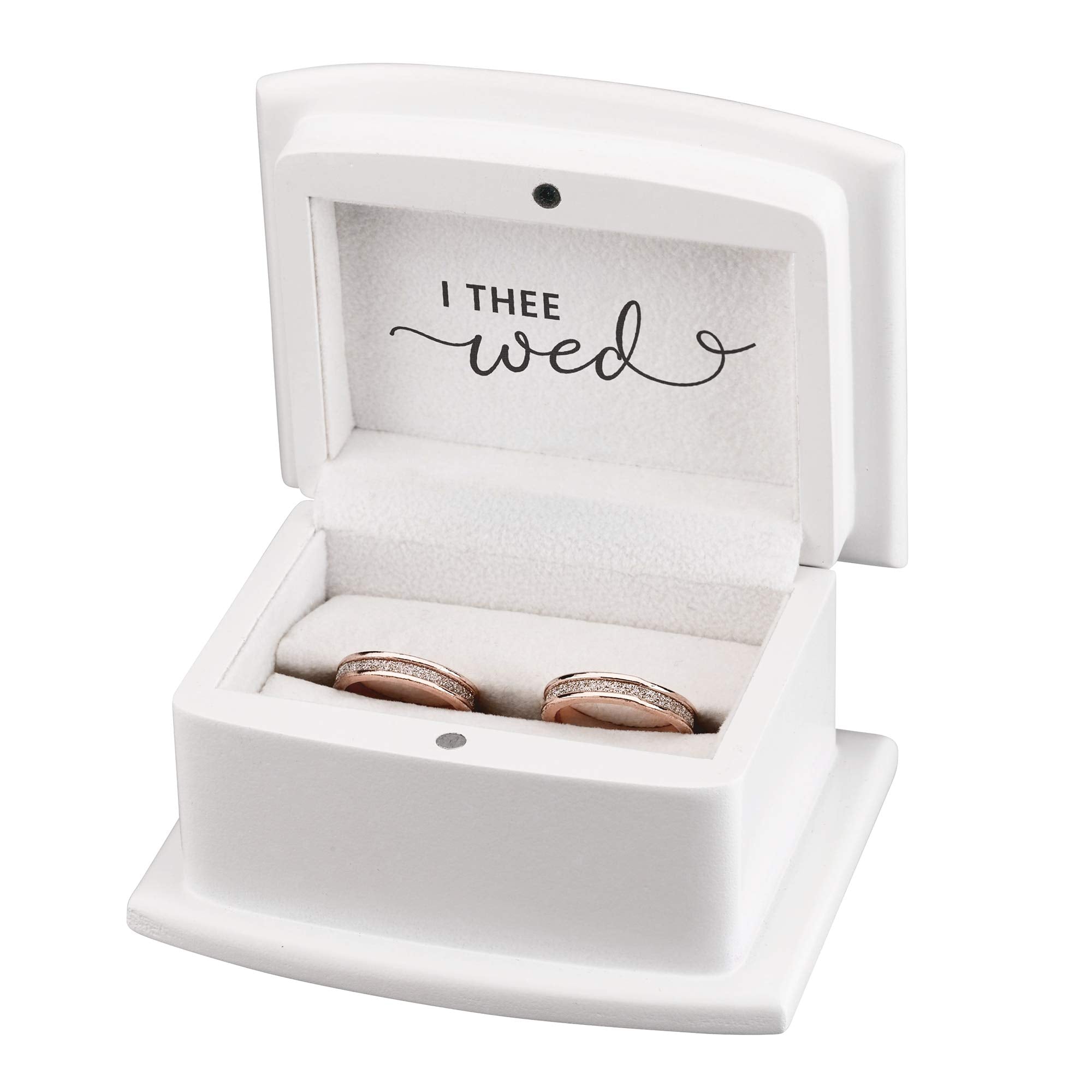 Lillian Rose White  Thee Wed Box Ring Pillow Alternative  1 Count (Pack of 1)