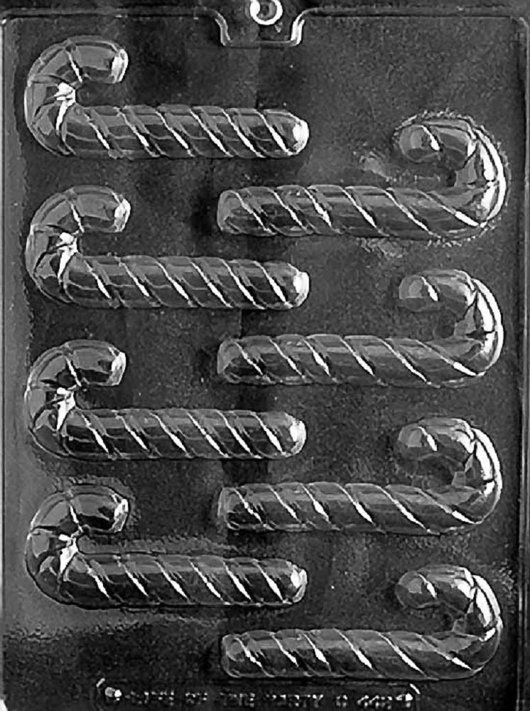 Grandmama'S Goodies C442 Candy Cane Chocolate Candy Mold With Exclusive Molding Instructions