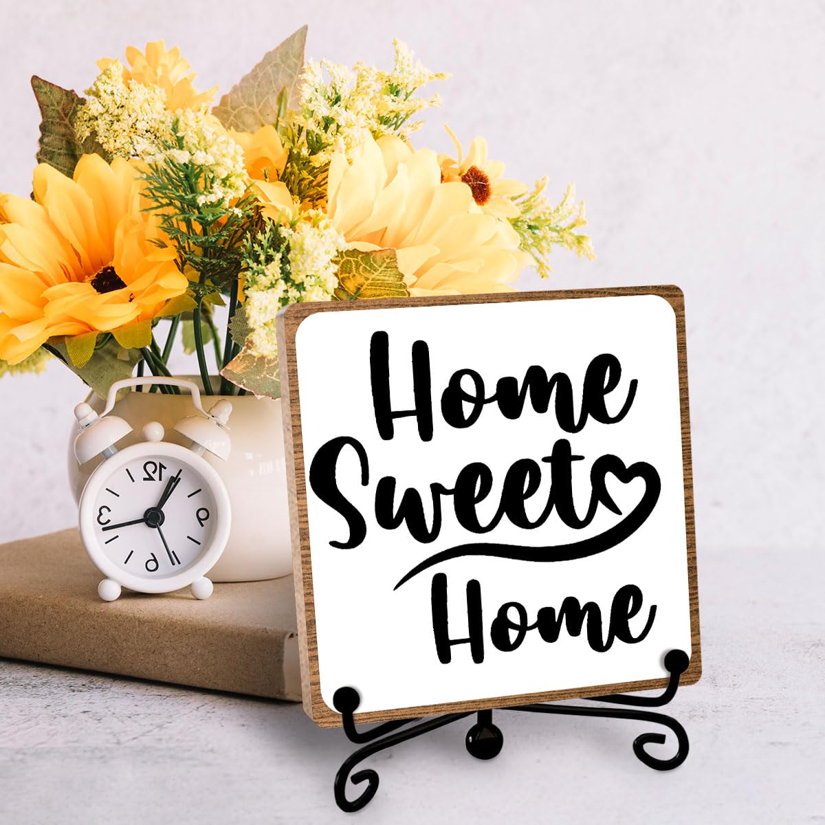 Toerifer Funny Home Decor, Home Sweet Home Sign, Cute Home Gifts for Women Men, Housewarming Gifts for Family, Wooden Plaque for