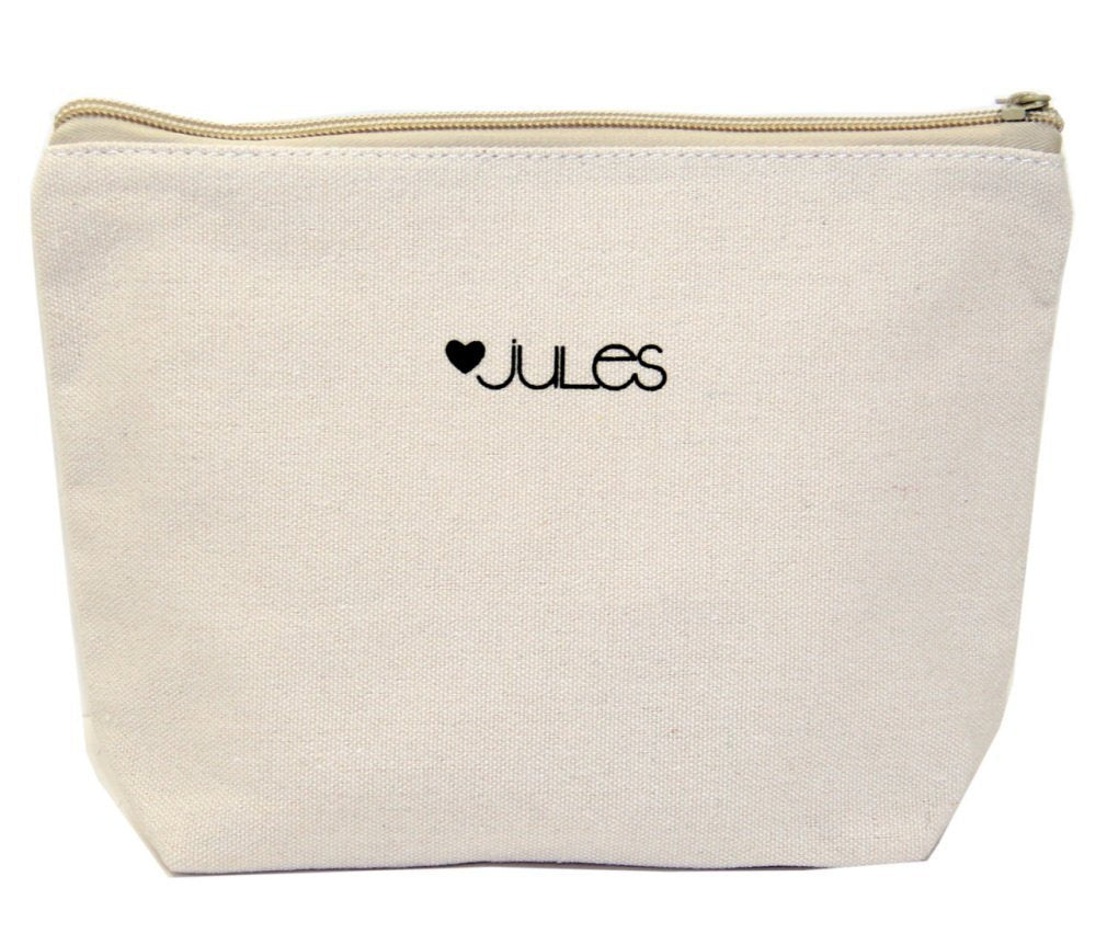 Jules Canvas Makeup Bag With Zipper & Quote I'M Kind Of A Big Deal Uplifting Encouragement Gifts For Women, Sister, Daughter, Bf