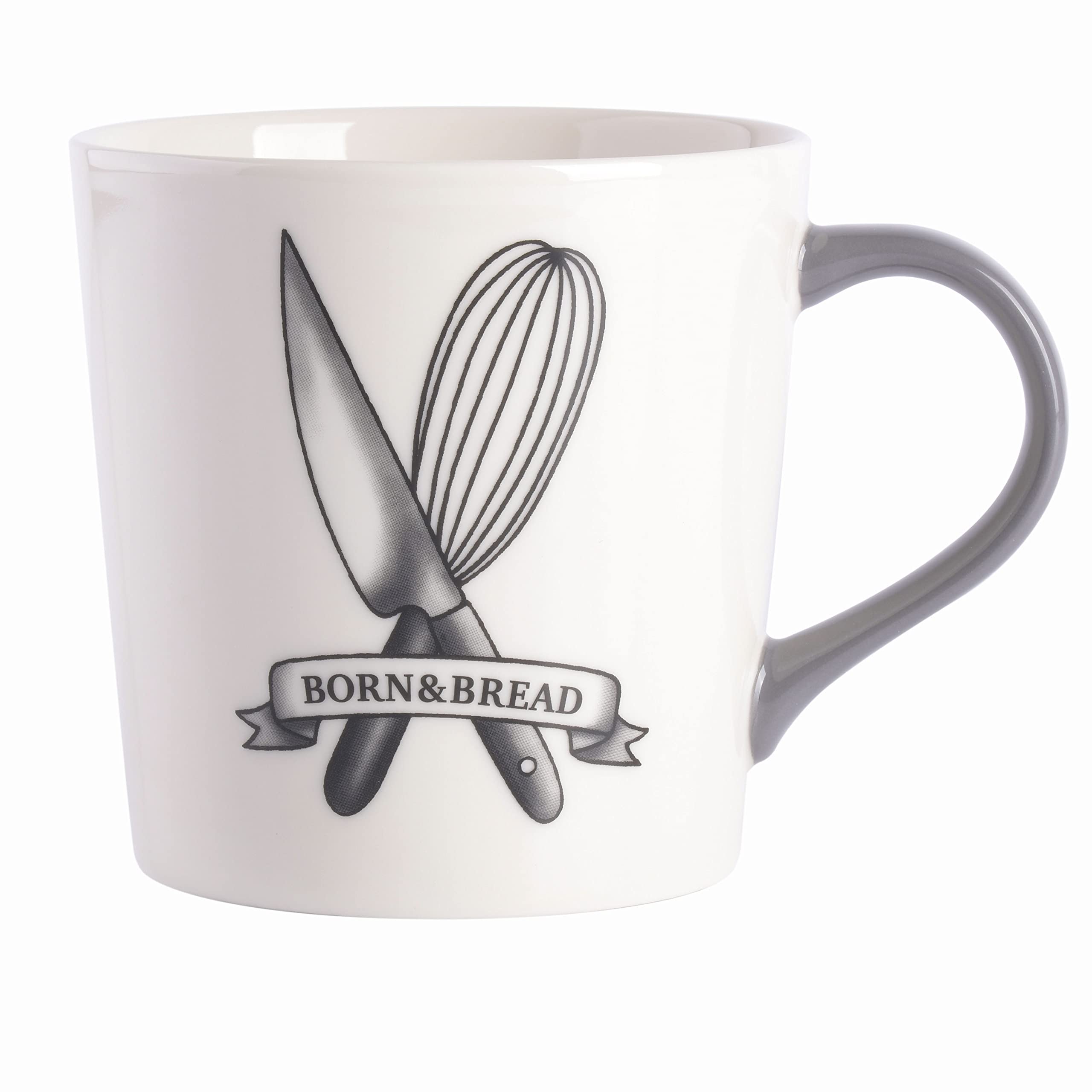 Babish Born and Bread Latte Tattoo Mug, 17oz