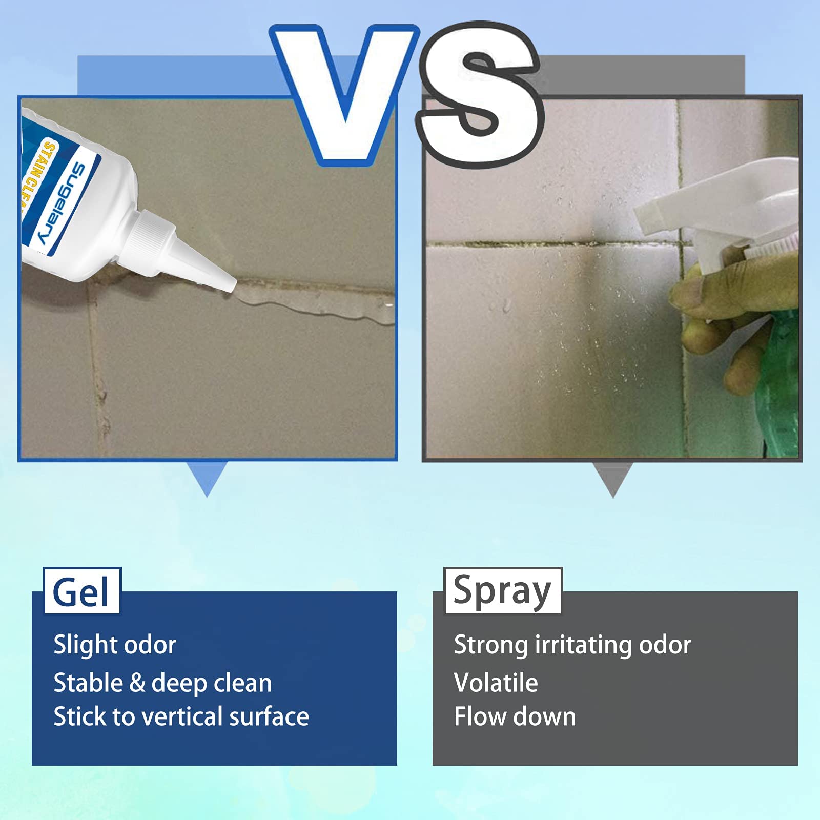 Mold Remover Gel, Household Washing Machine Cleaner For Washing Machine, Refrigerator Strips, Grout Cleaner Best For Home Sink,