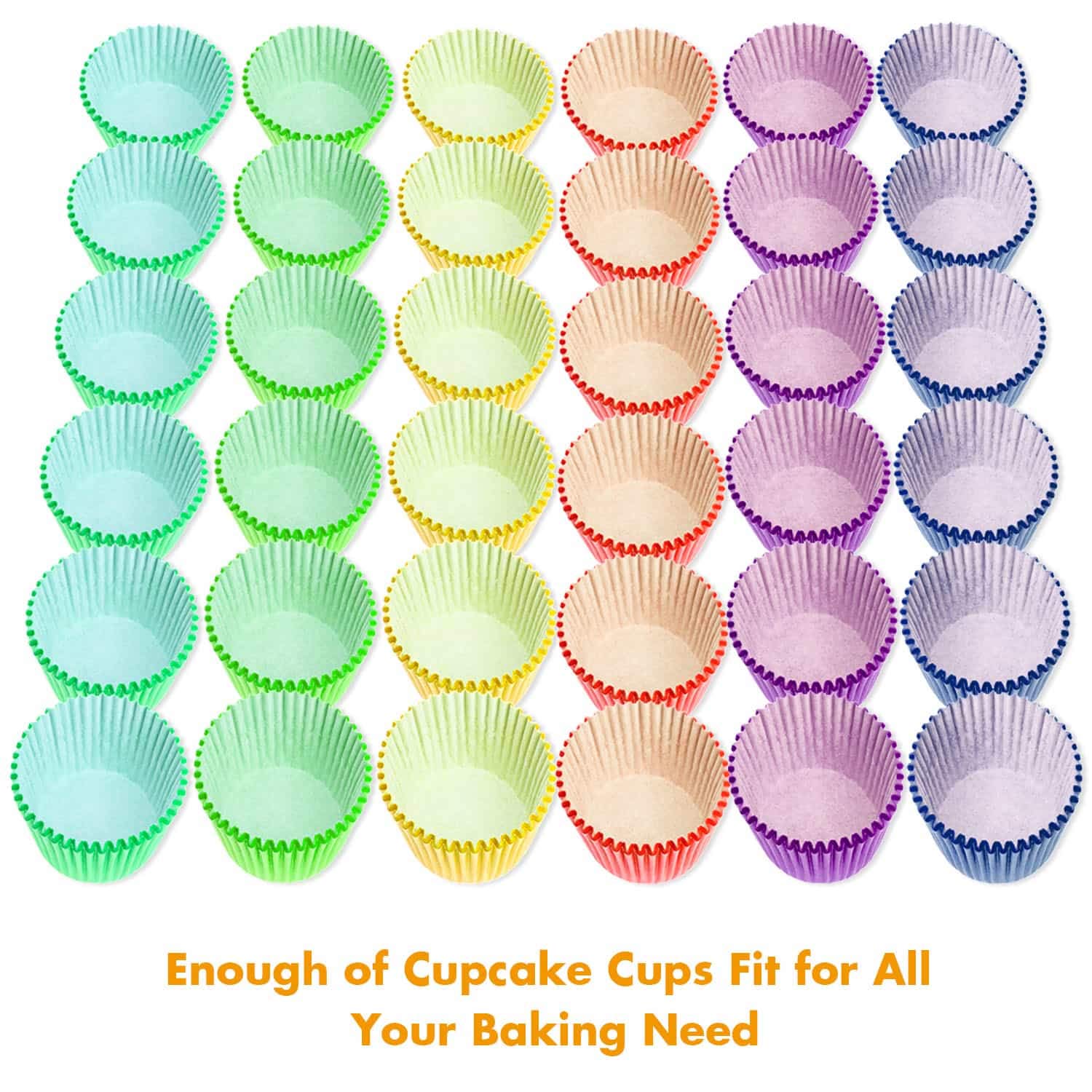 Selizo 600 Pcs Cupcake Liners Cupcake Wrappers Cupcake Paper Baking Cups For Cake Balls, Muffins, Cupcakes And Candies, Assorted