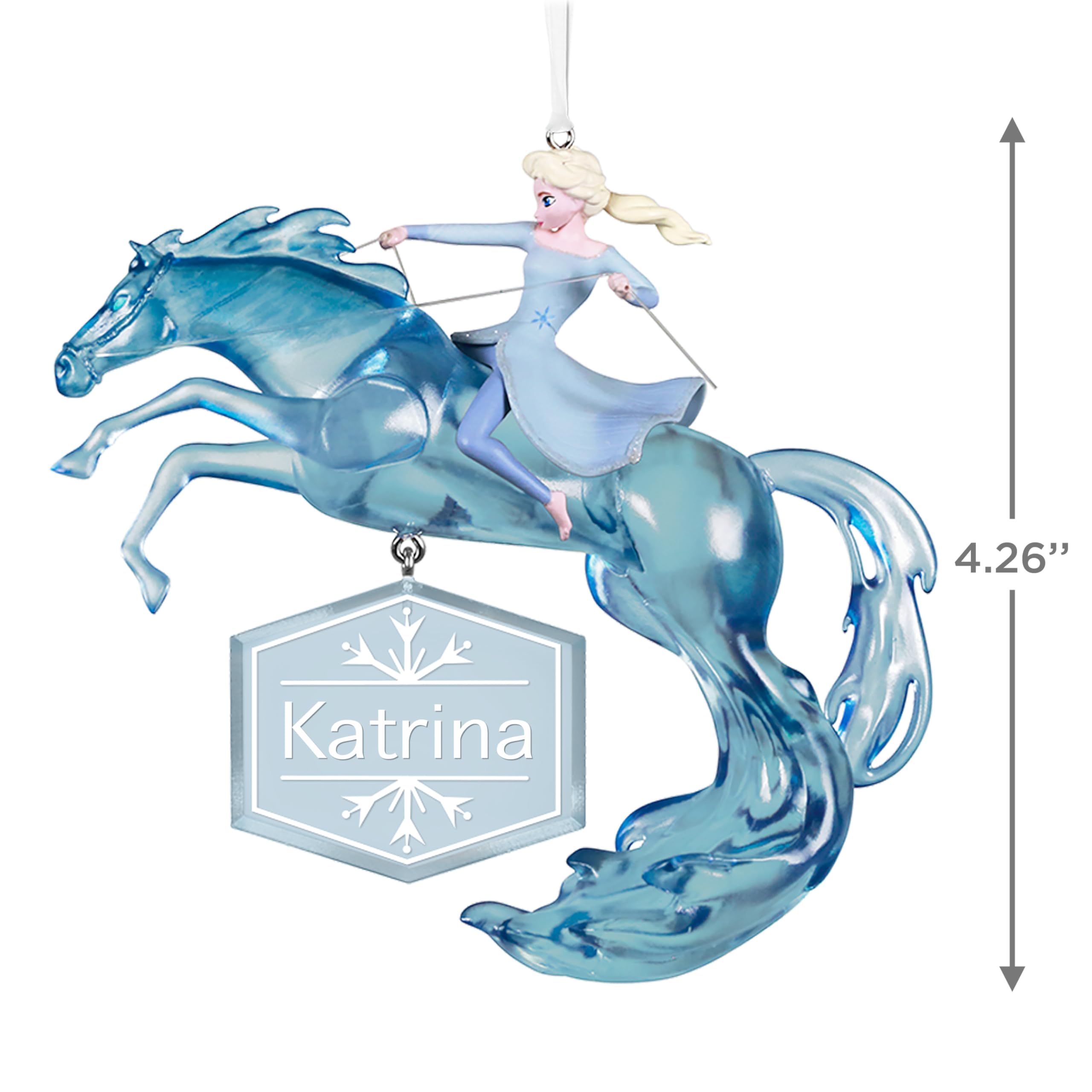 Hallmark Keepsake Personalized Christmas Ornament 2025, Disney Frozen 2 Elsa and Nokk, Gifts for Disney Fans