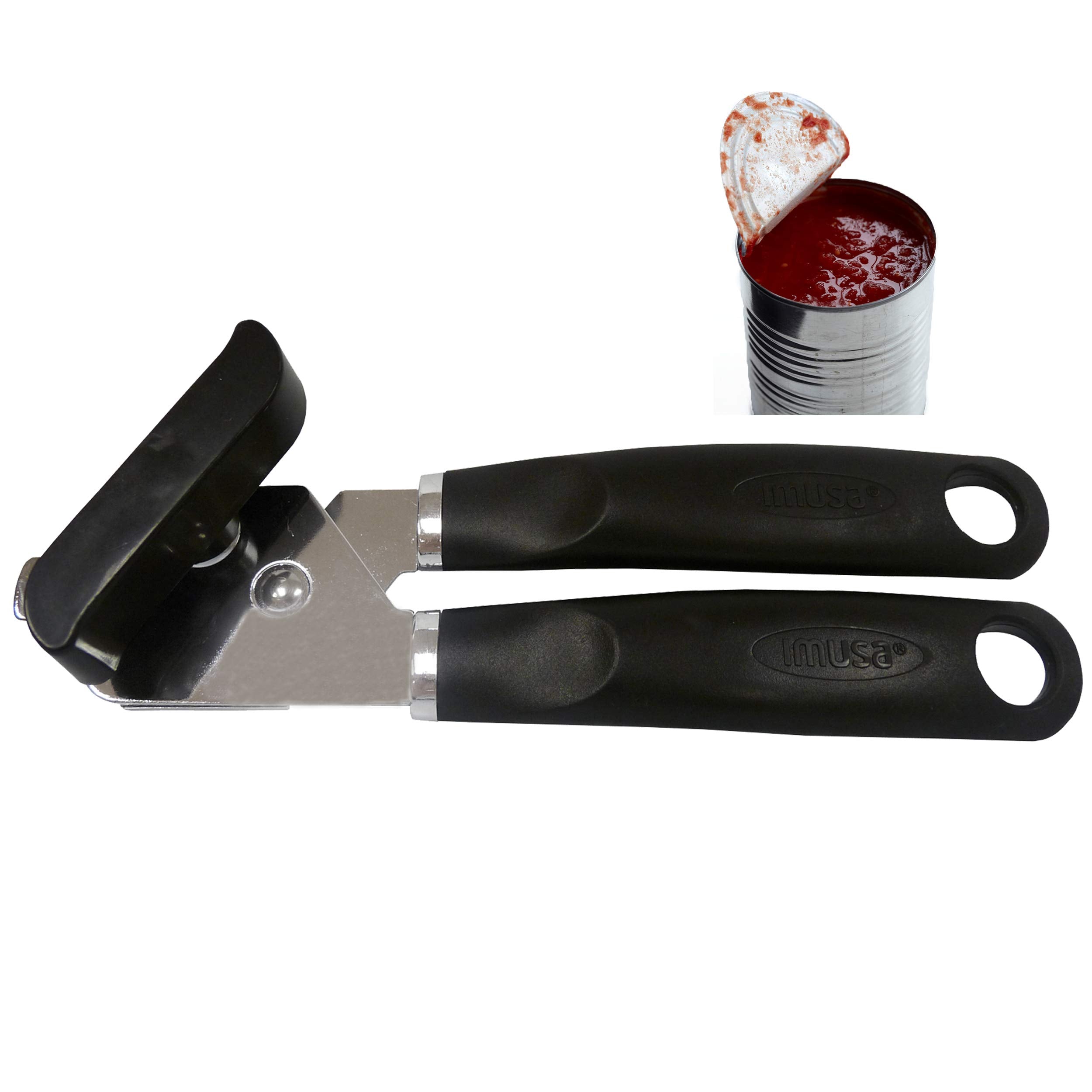 Imusa Usa Easy To Use Manual Chef Can Opener, Black