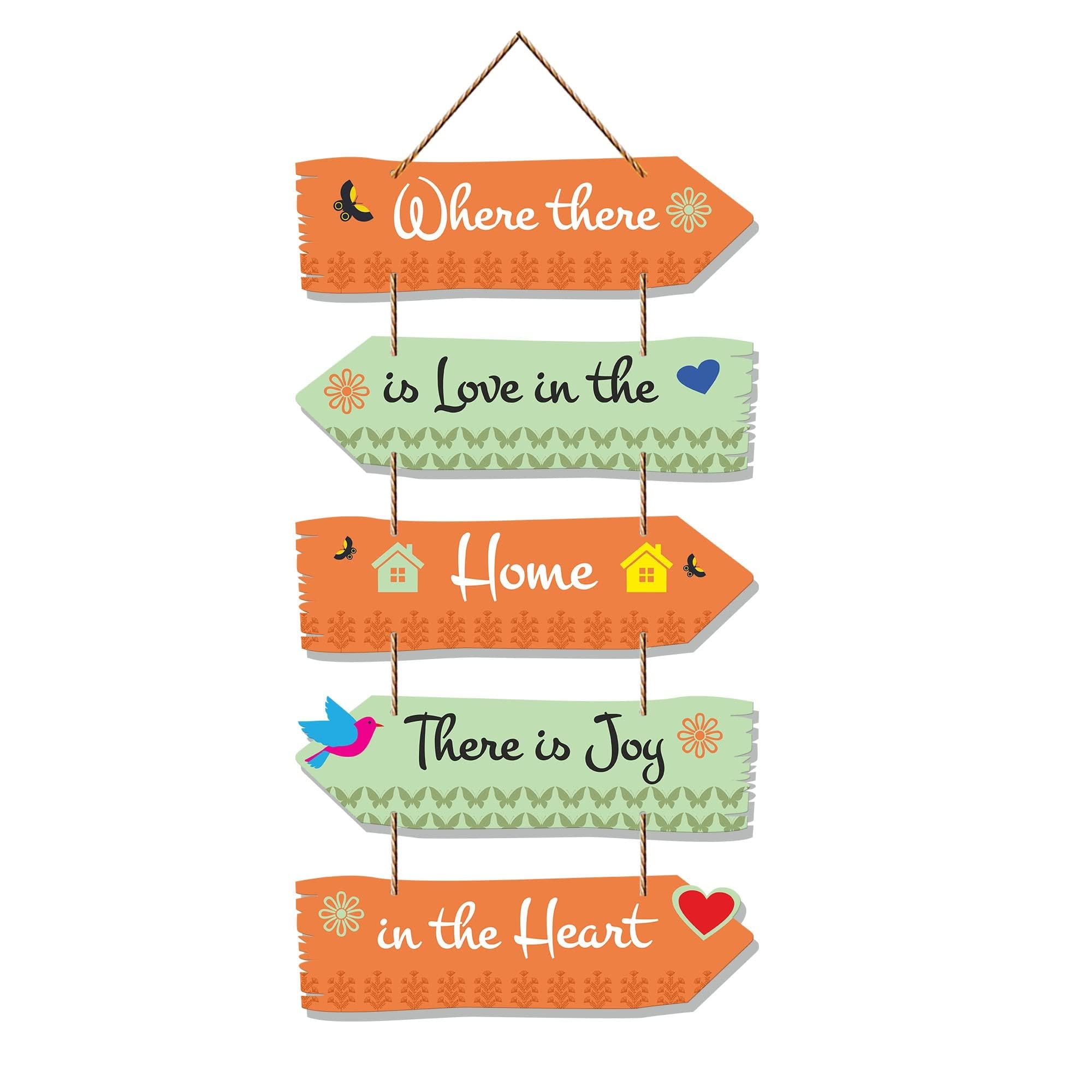 Artvibes Home Quotes Decorative Wall Art Wooden Hanger for Living Room | Bedroom | Gifts | Modern Painting Artworks Hangings for